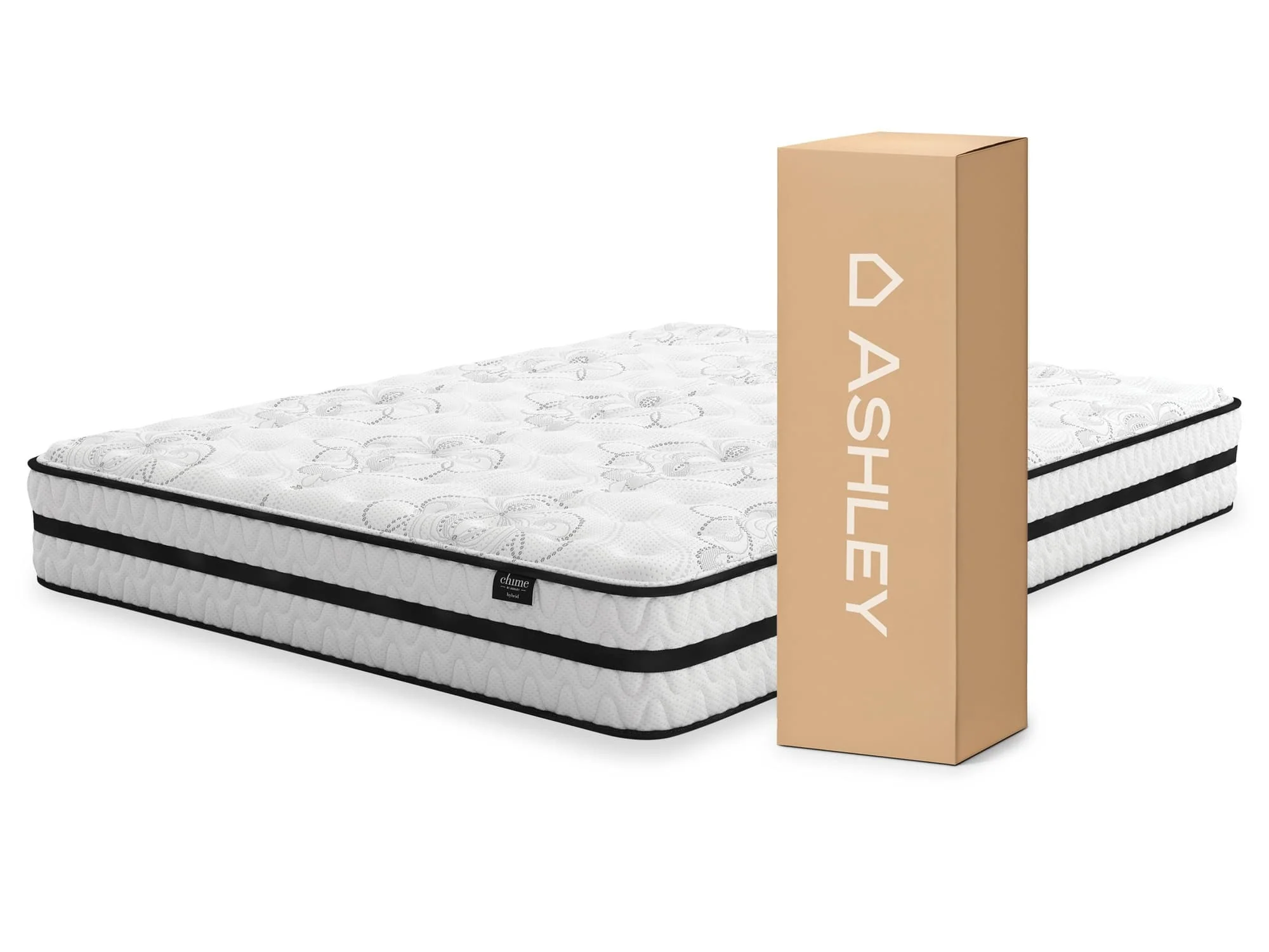 Chime 10 Inch Hybrid White Twin Mattress In A Box