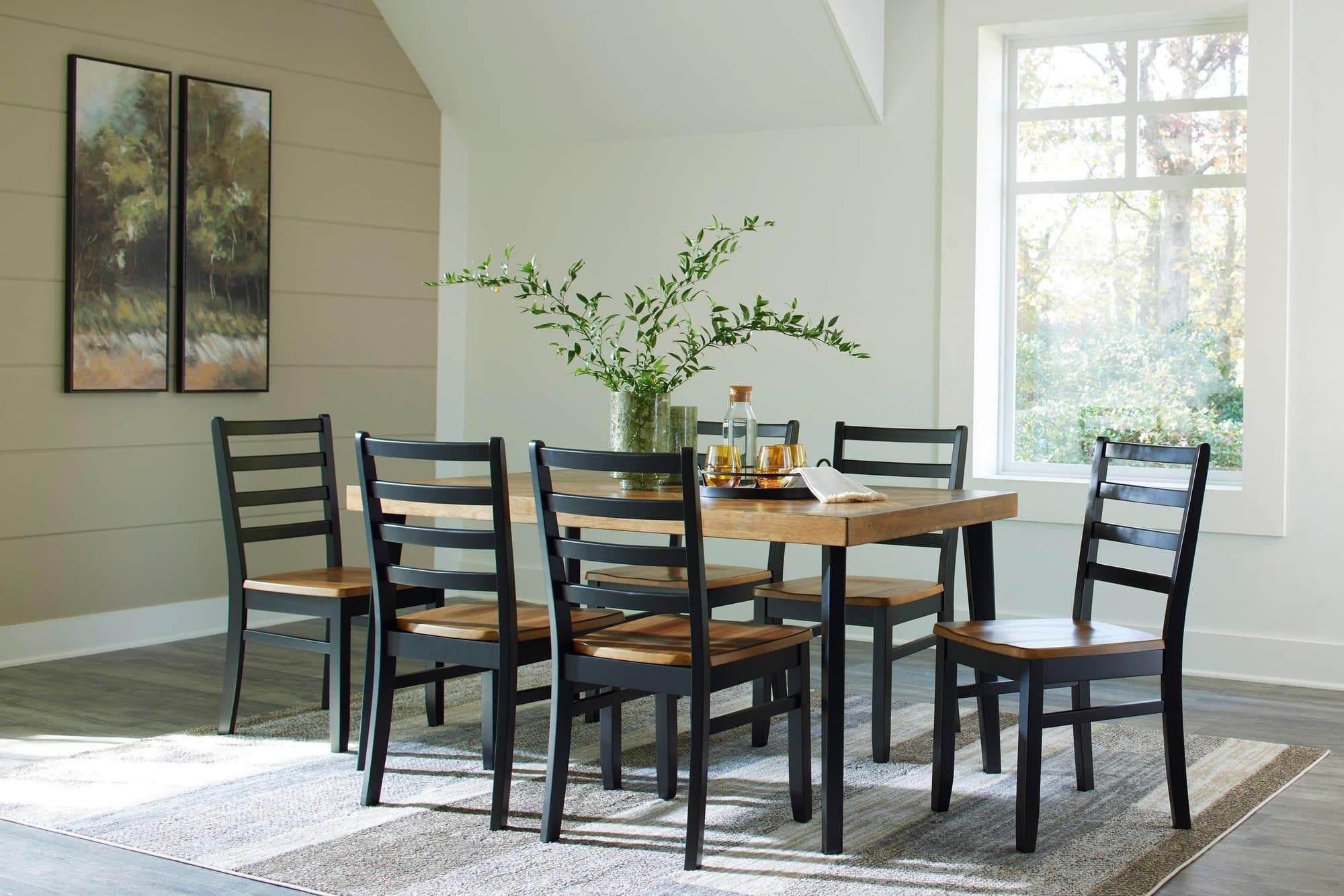 Blondon Brown Black Dining Room Set - Image 1