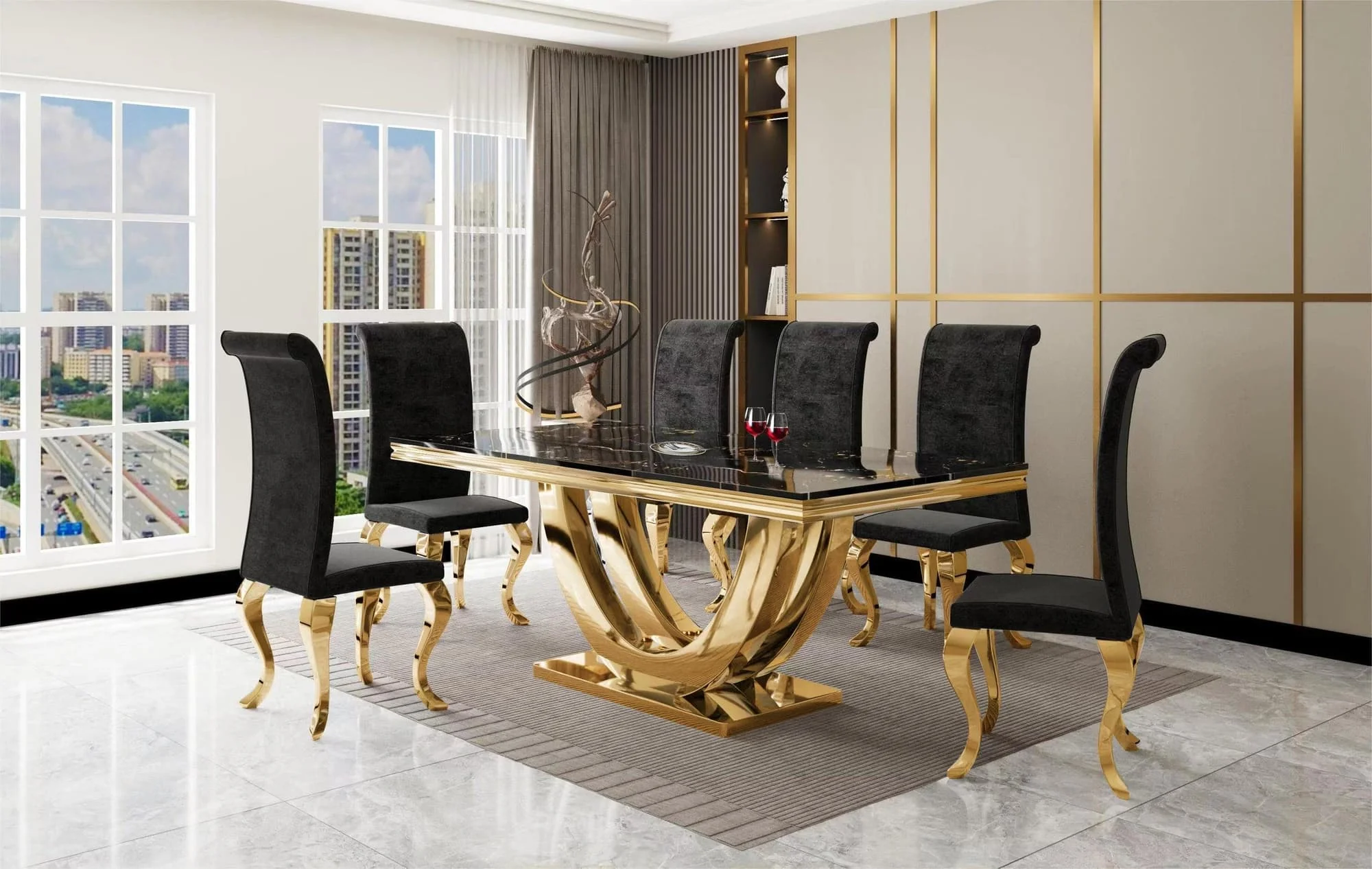 Era Black Dining Room Set - Image 1