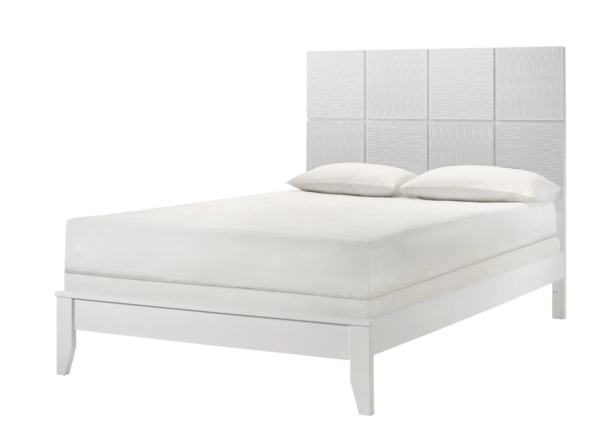Denker Evan White Panel King Bed - Image 1
