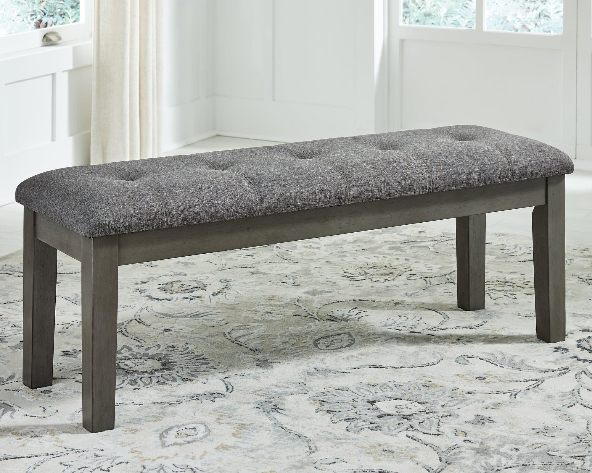Hallanden Two-Tone Gray 50″ Dining Bench