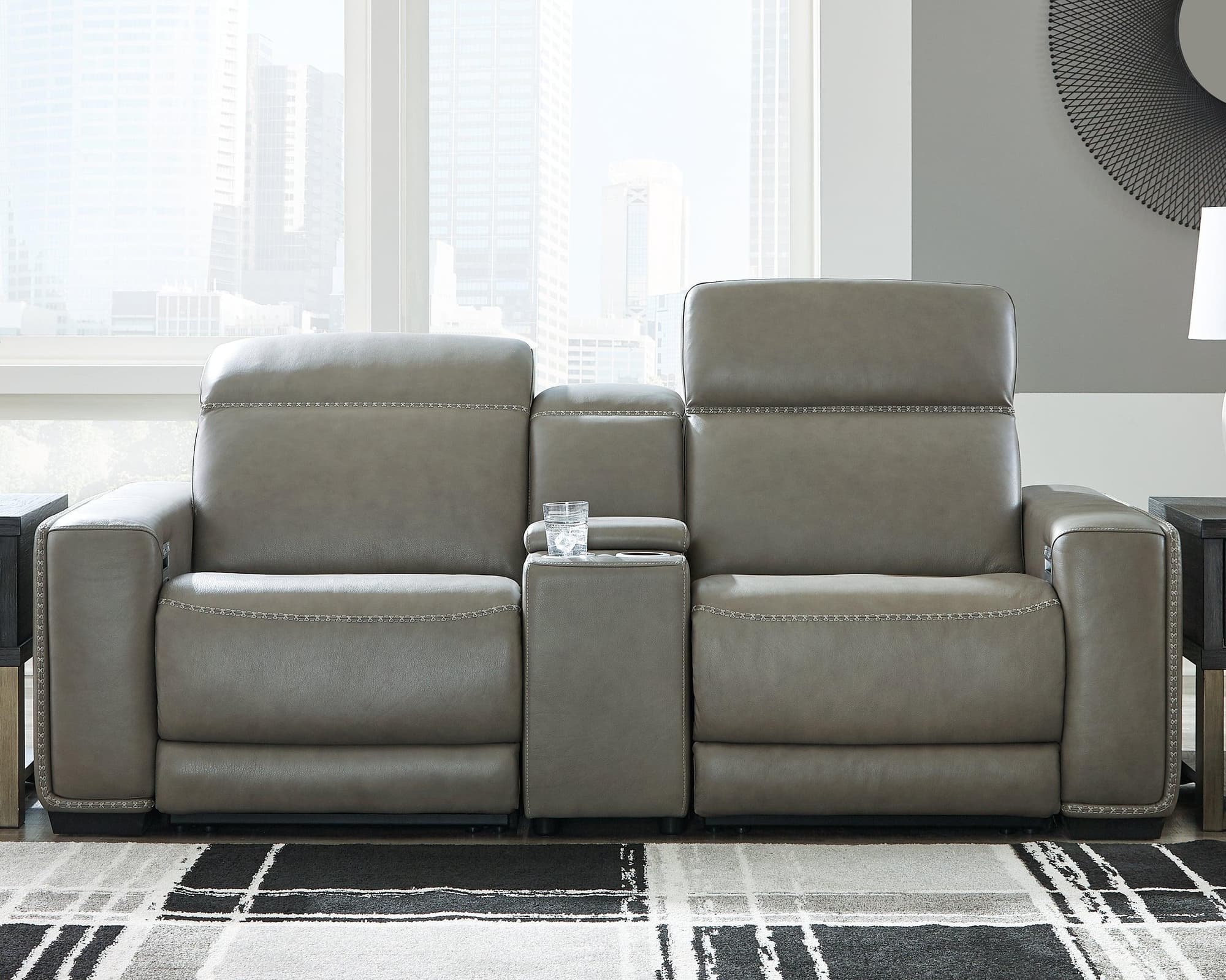 Correze Gray 3-Piece Power Reclining Sectional - Image 1