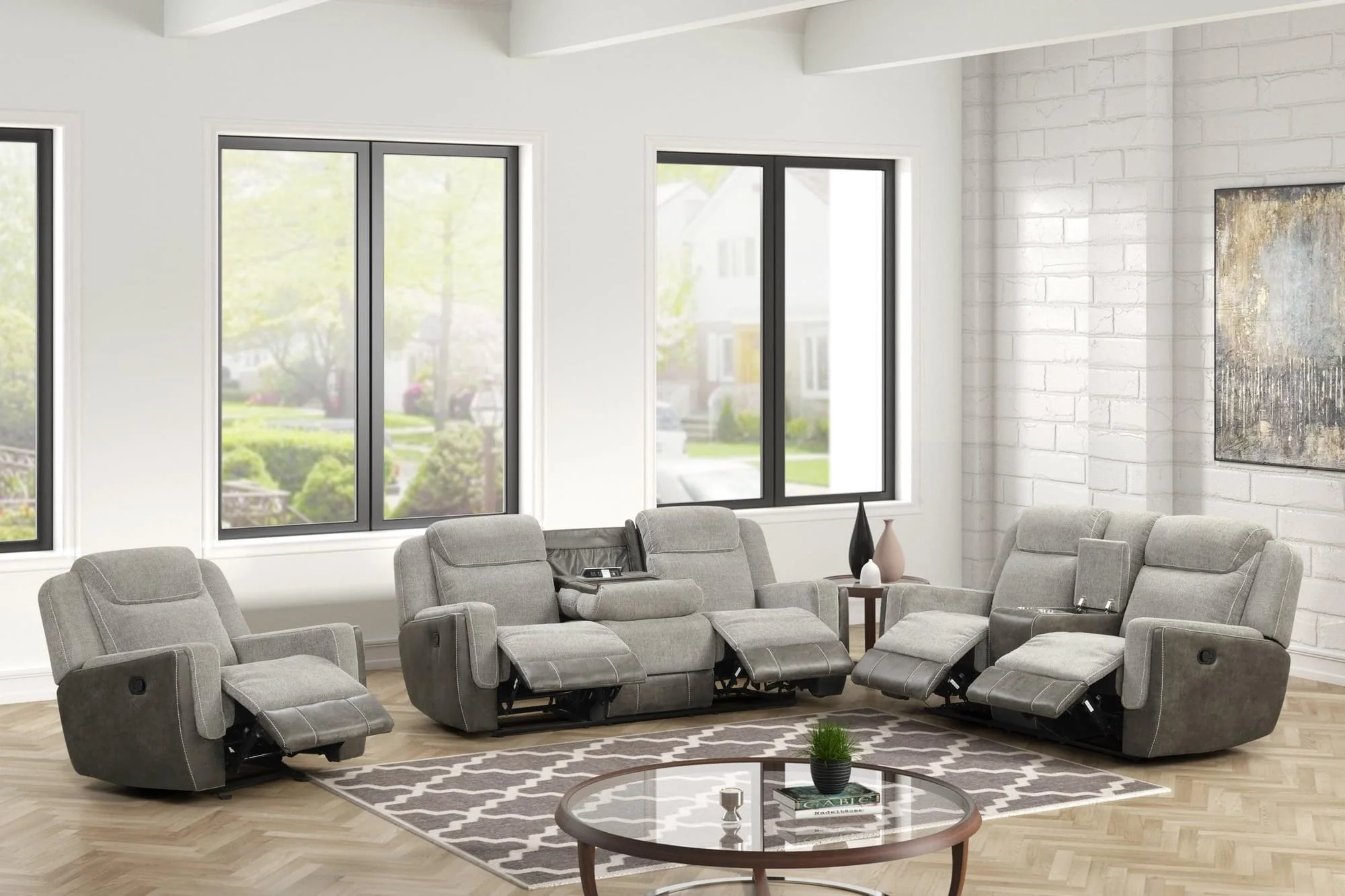 Lisa Gray 3-Piece Reclining Set - Image 1