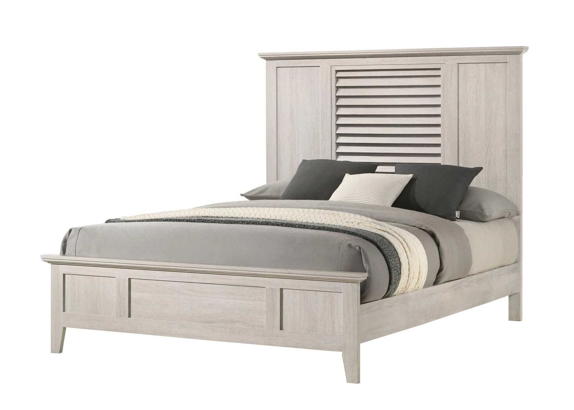 Sarter White Panel Queen Bed - Image 1