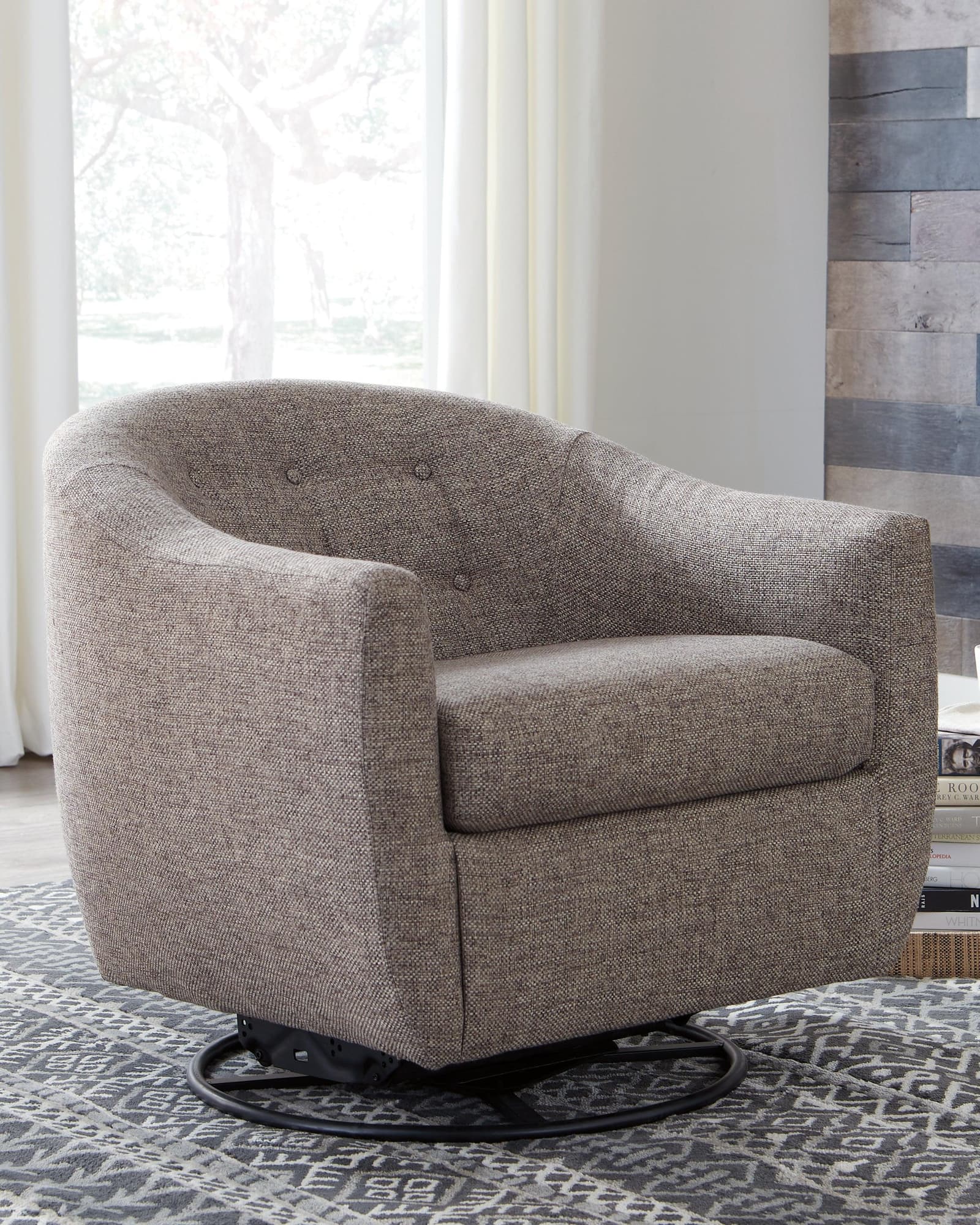 Upshur Taupe Accent Chair - Image 1
