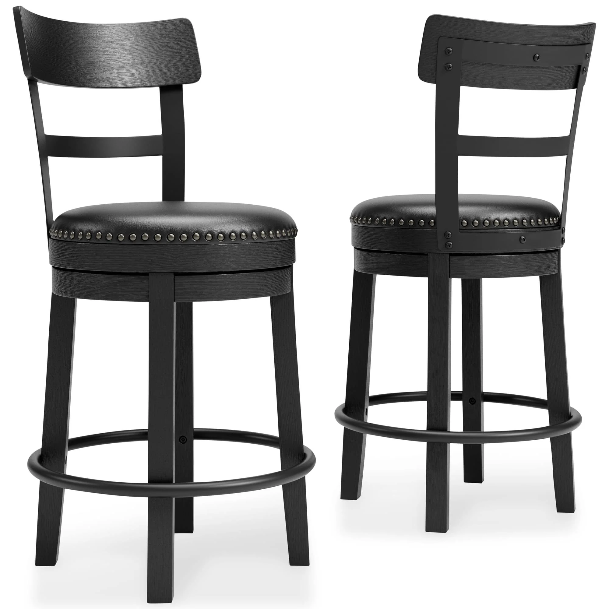 Valebeck Black Counter Height Bar Stool - Image 1