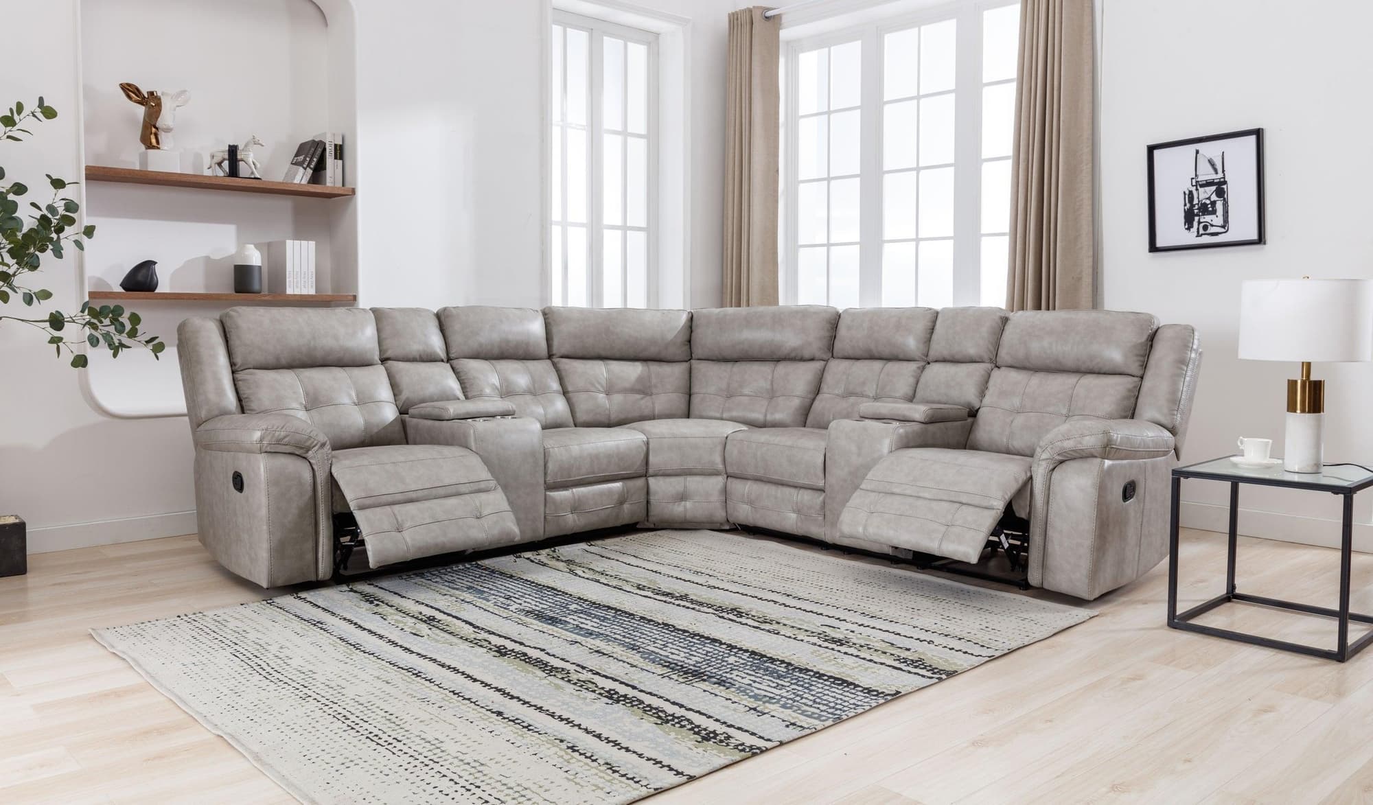 Jacob Stone Reclining Sectional - Image 1