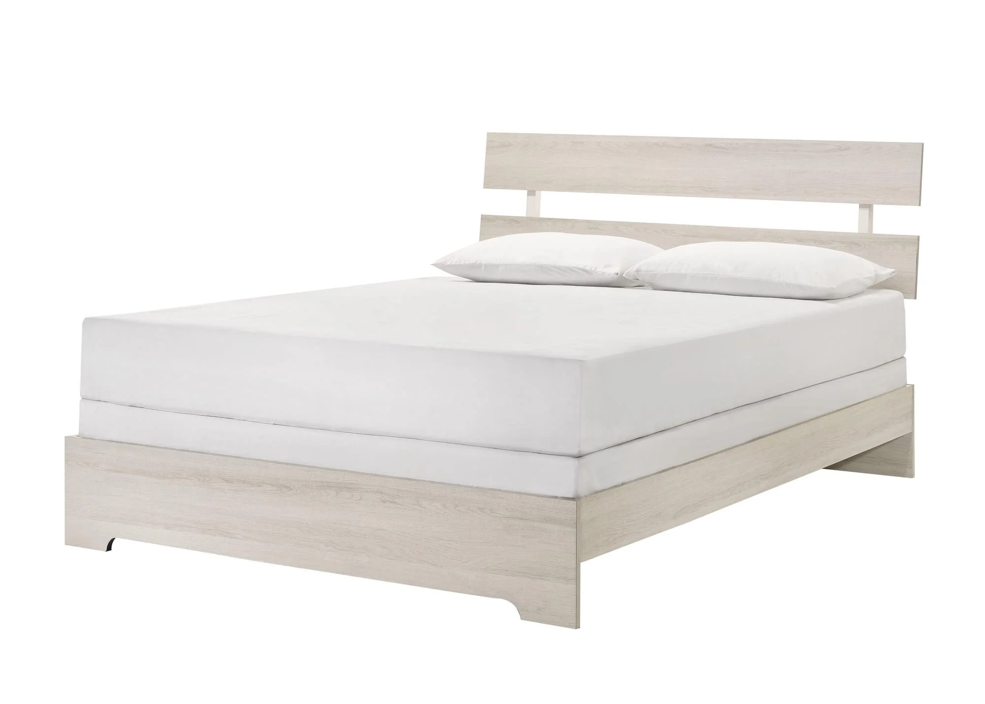 Atticus White Platform Full Bed