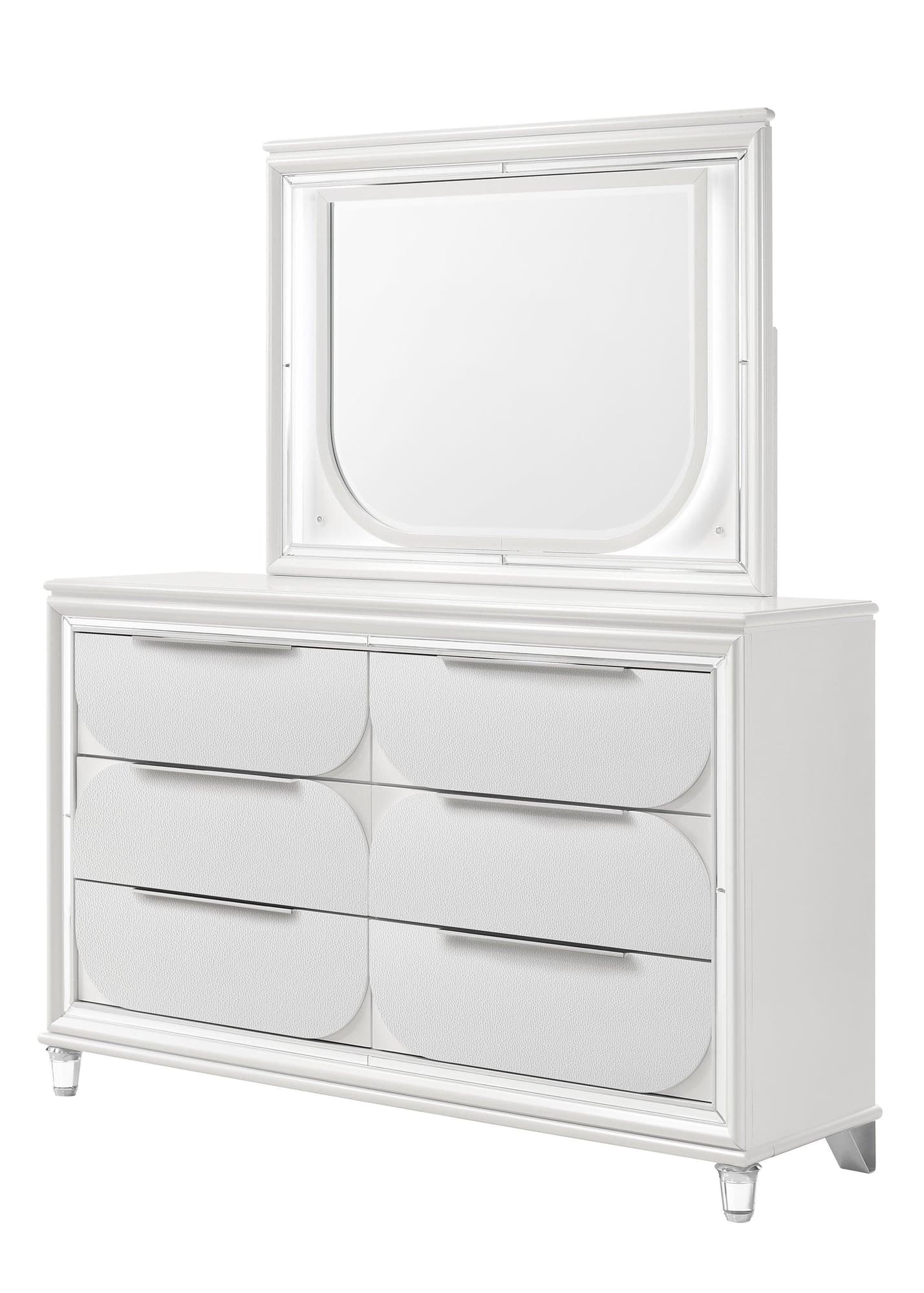 Eden White 6 Drawers Dresser - Image 1
