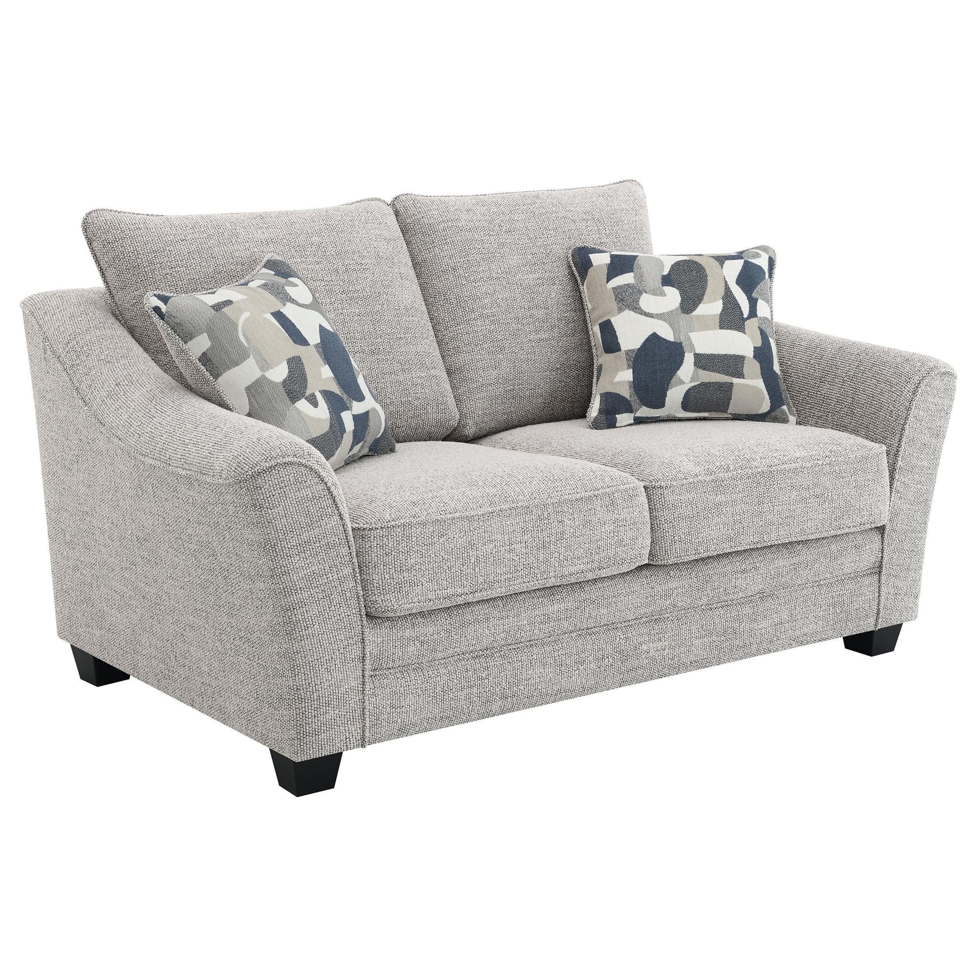 Tomkins Boucle Upholstered Loveseat Light Grey - Image 1
