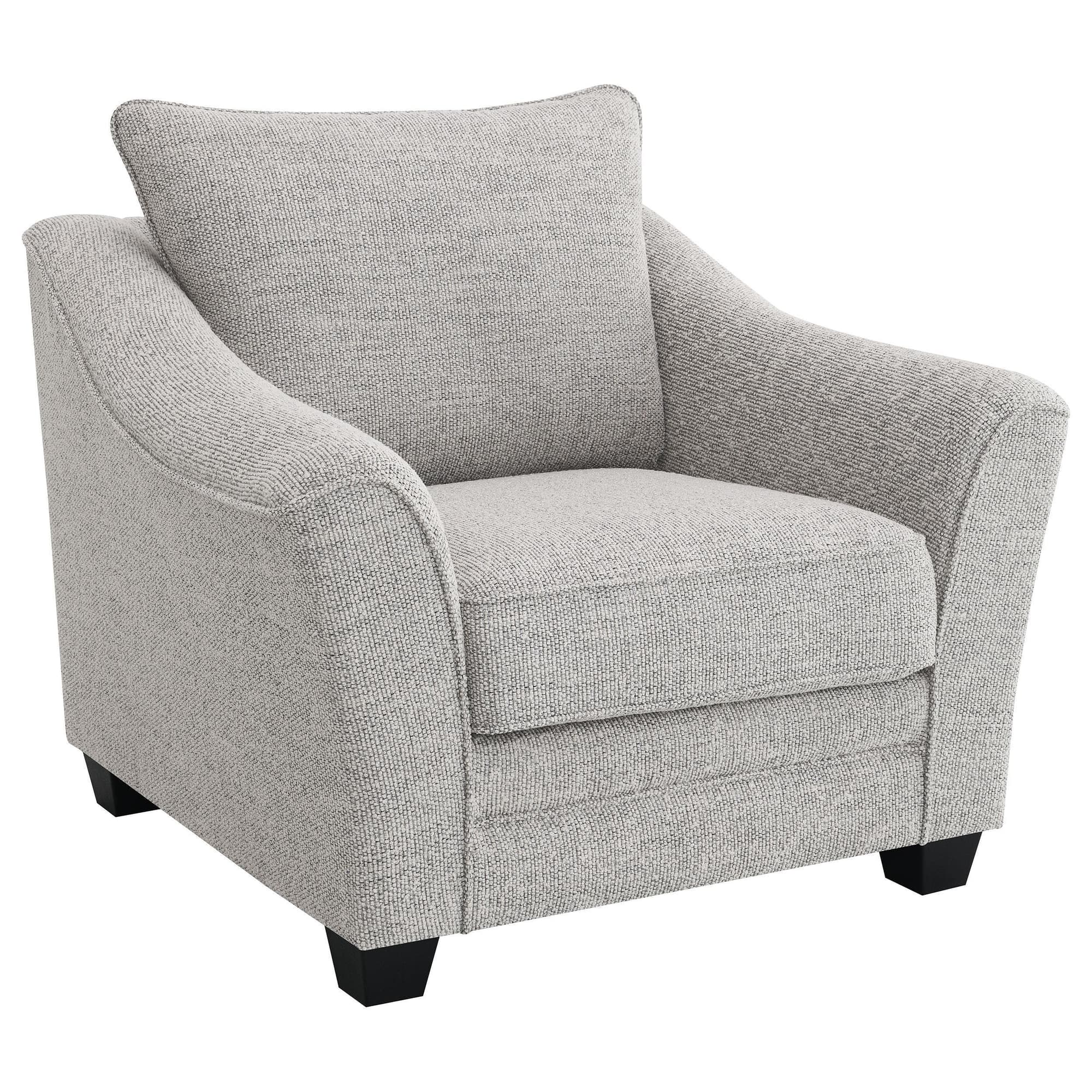 Tomkins Boucle Upholstered Chair Light Grey - Image 1