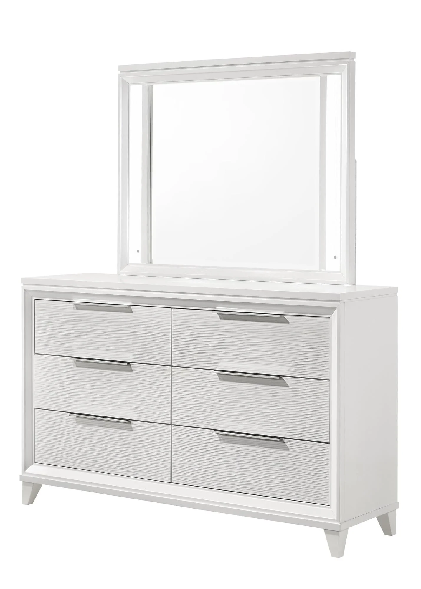 Cressida White 6 Drawers Dresser - Image 1