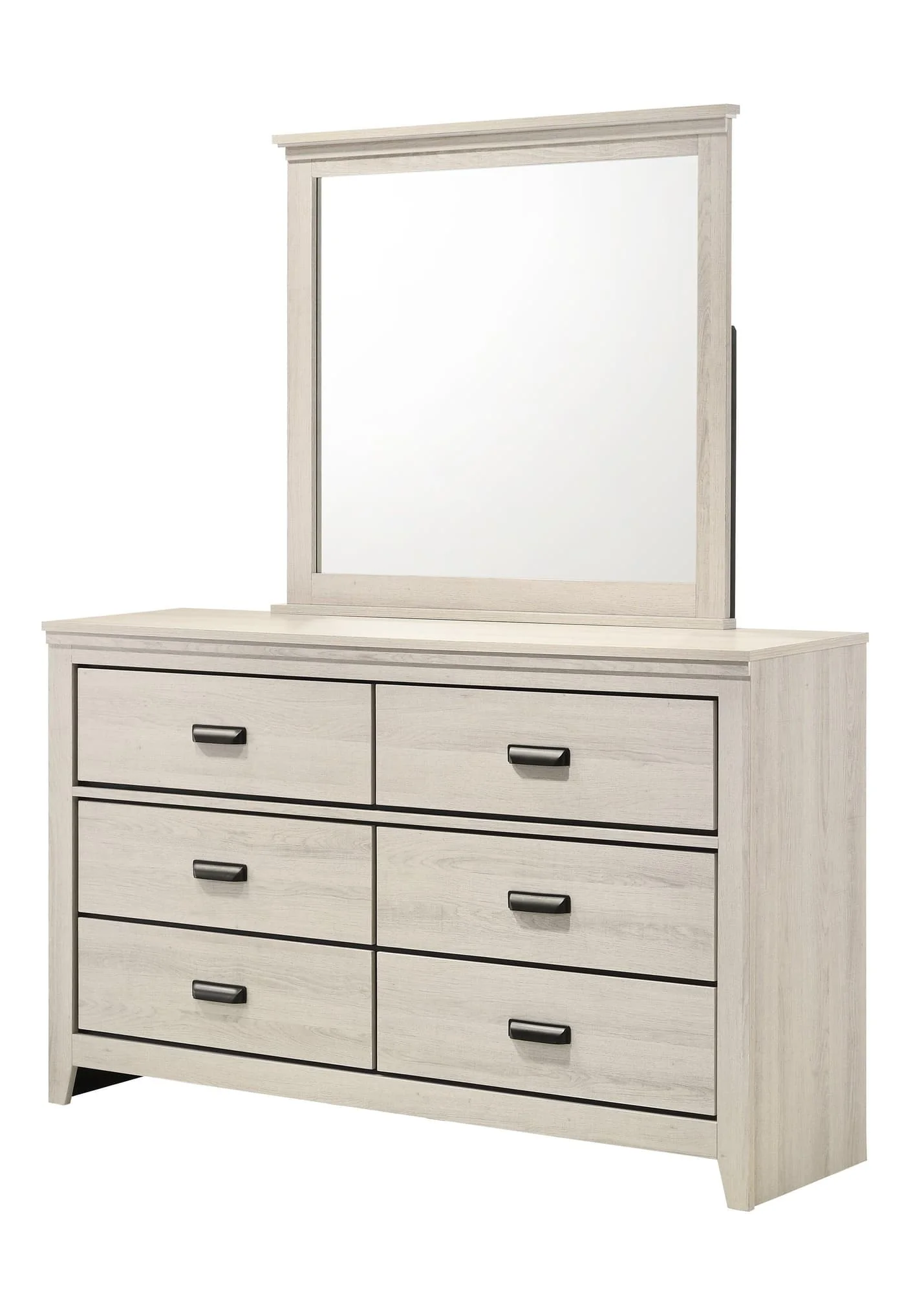Carter White 6 Drawers Dresser - Image 1