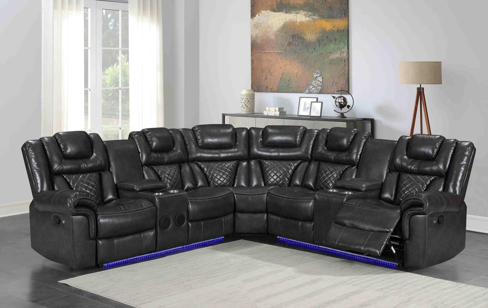 Alexa Gray Reclining Sectional - Image 1