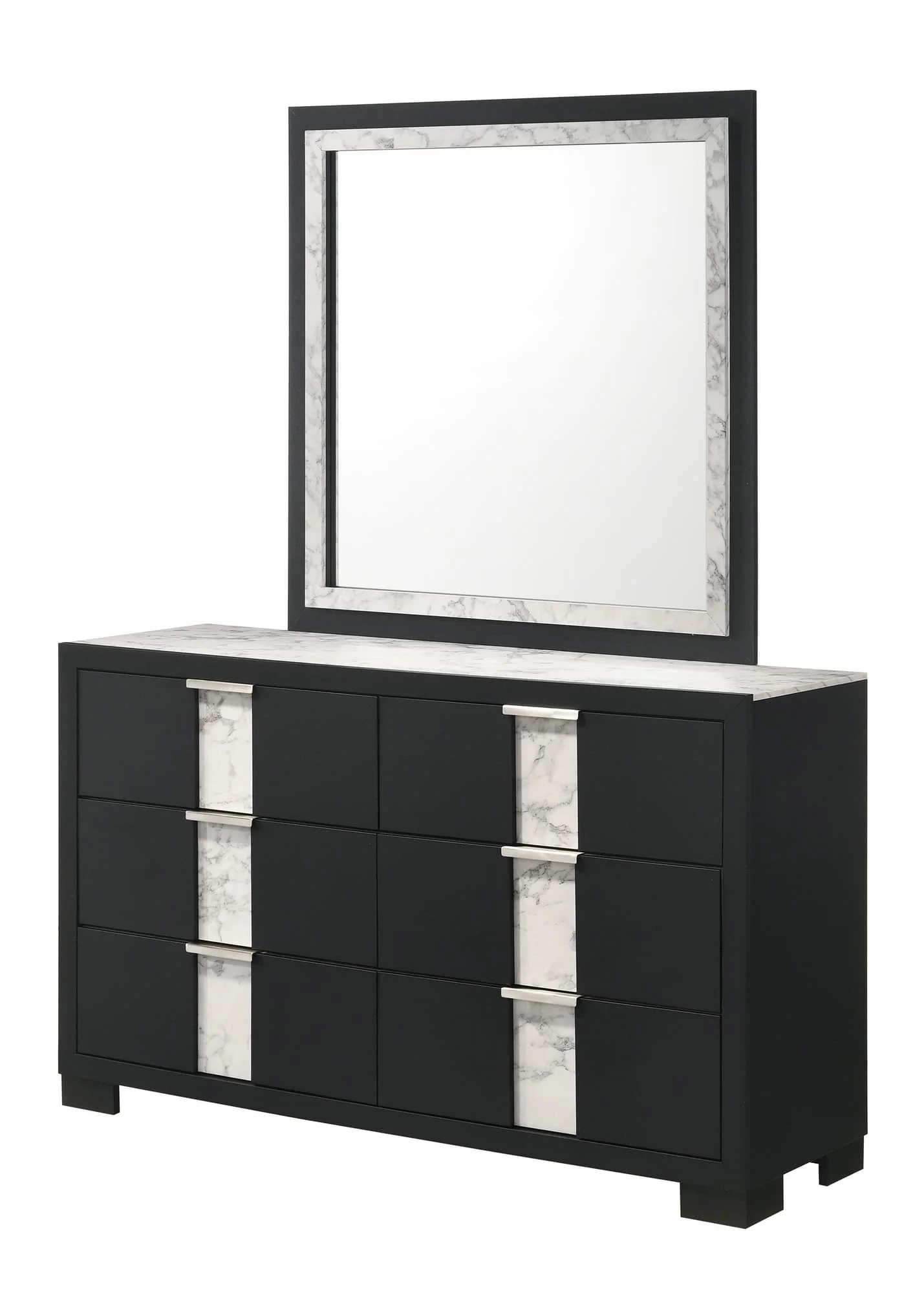 Rangley Black 6 Drawers Dresser - Image 1