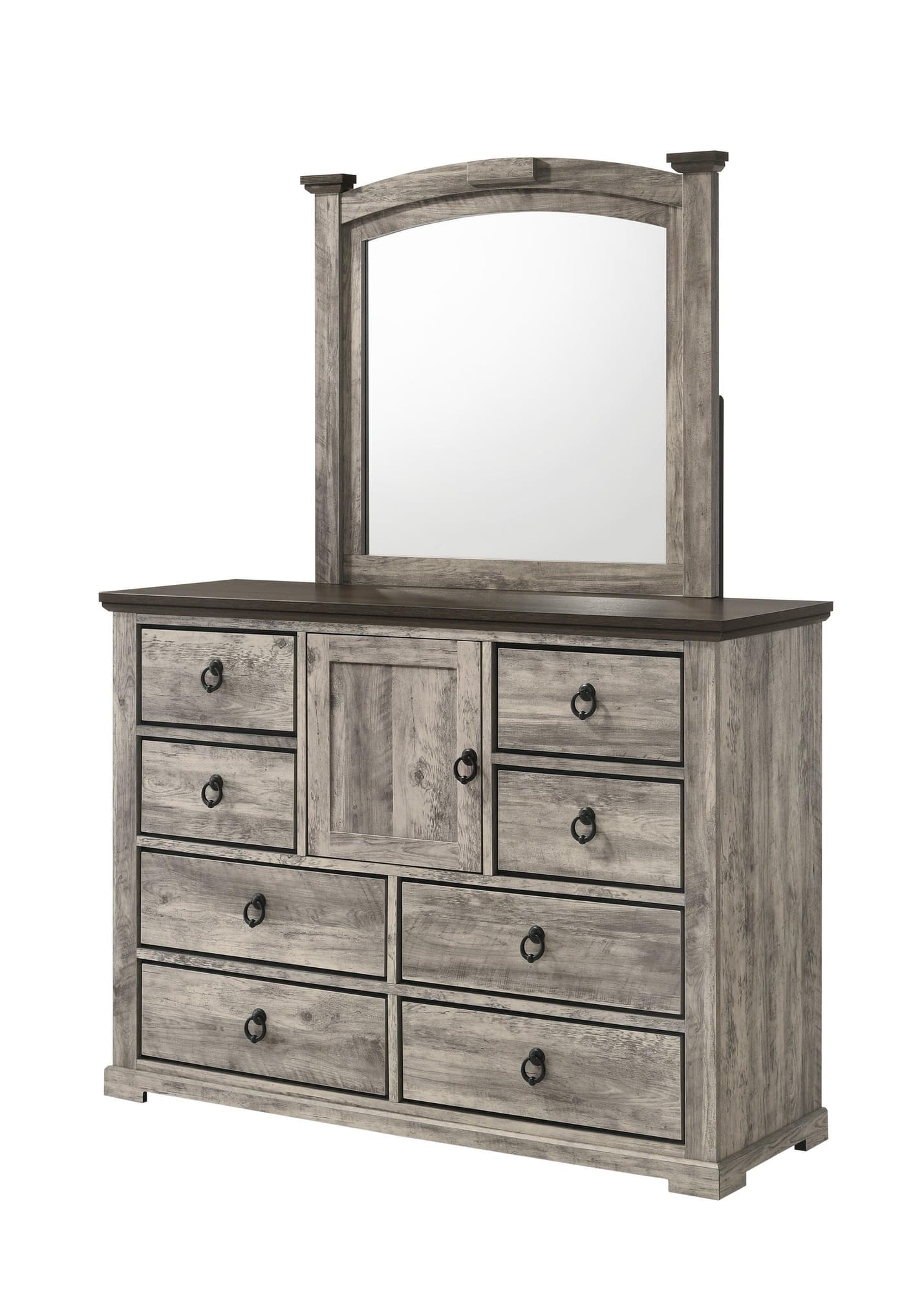 Ella mae Gray 9 Drawers Dresser - Image 1