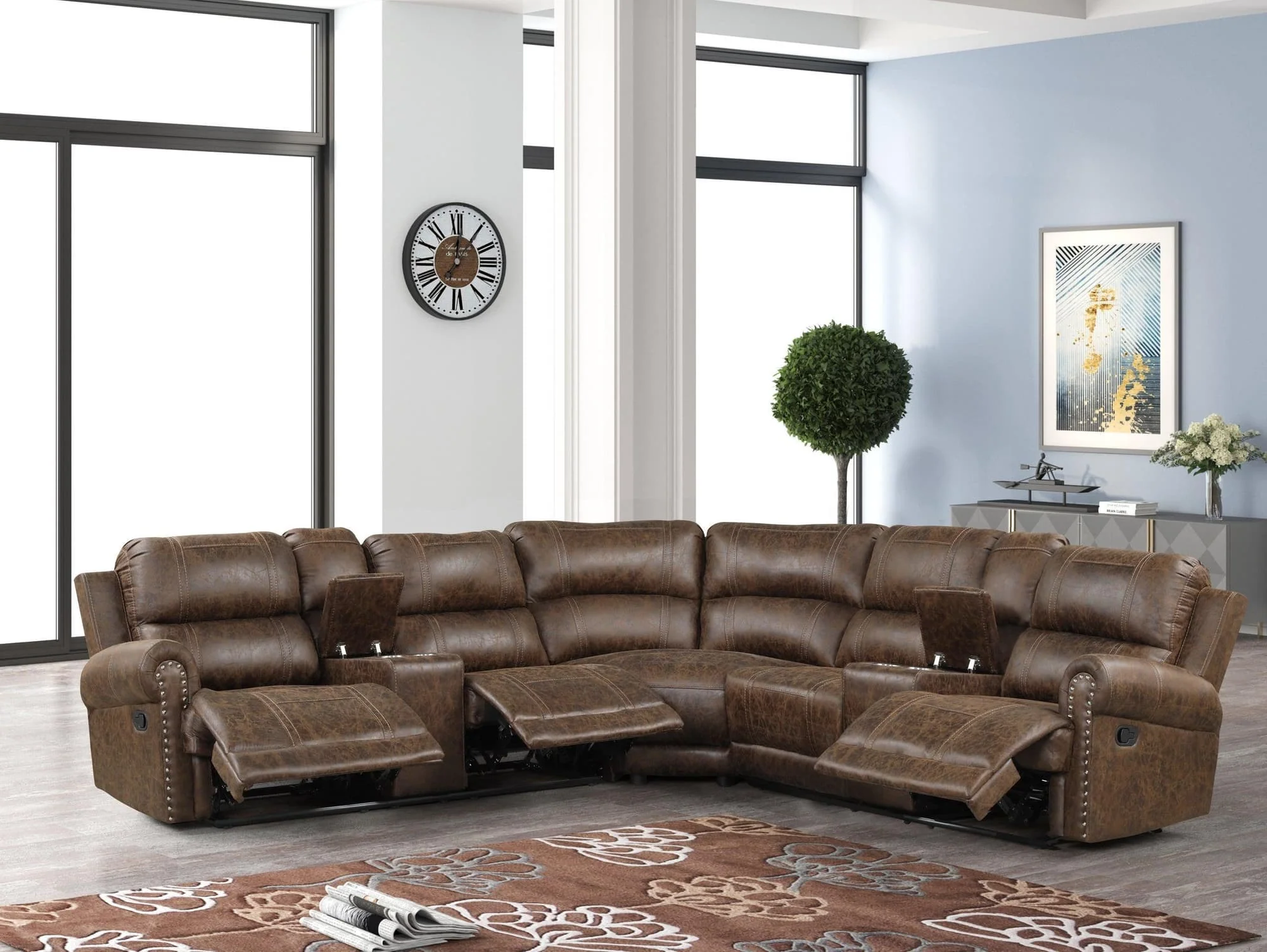 Carrol Oversized Reclining Sectional - Image 1