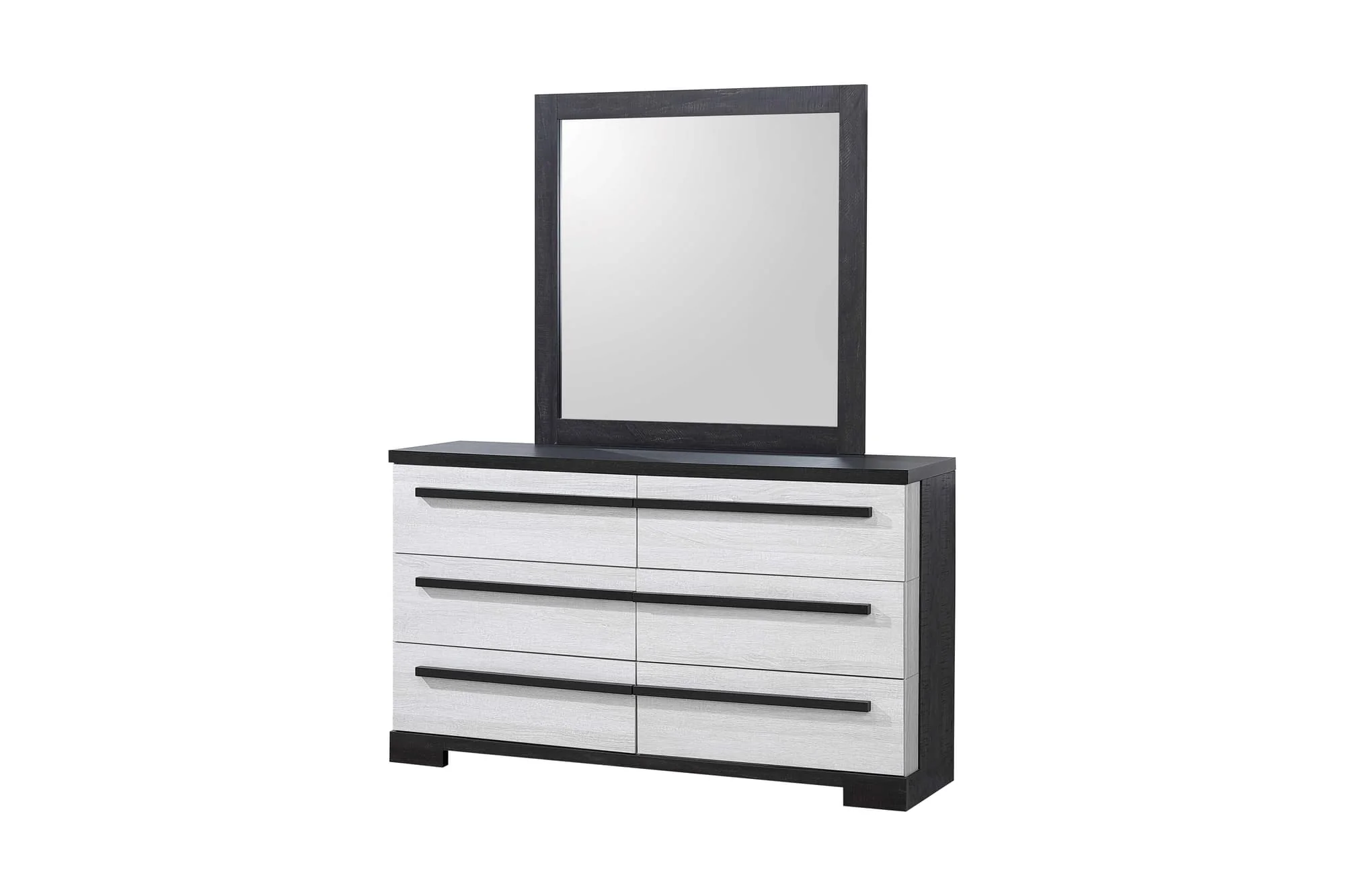 Remington Chalk Ebony 6 Drawers Dresser - Image 1