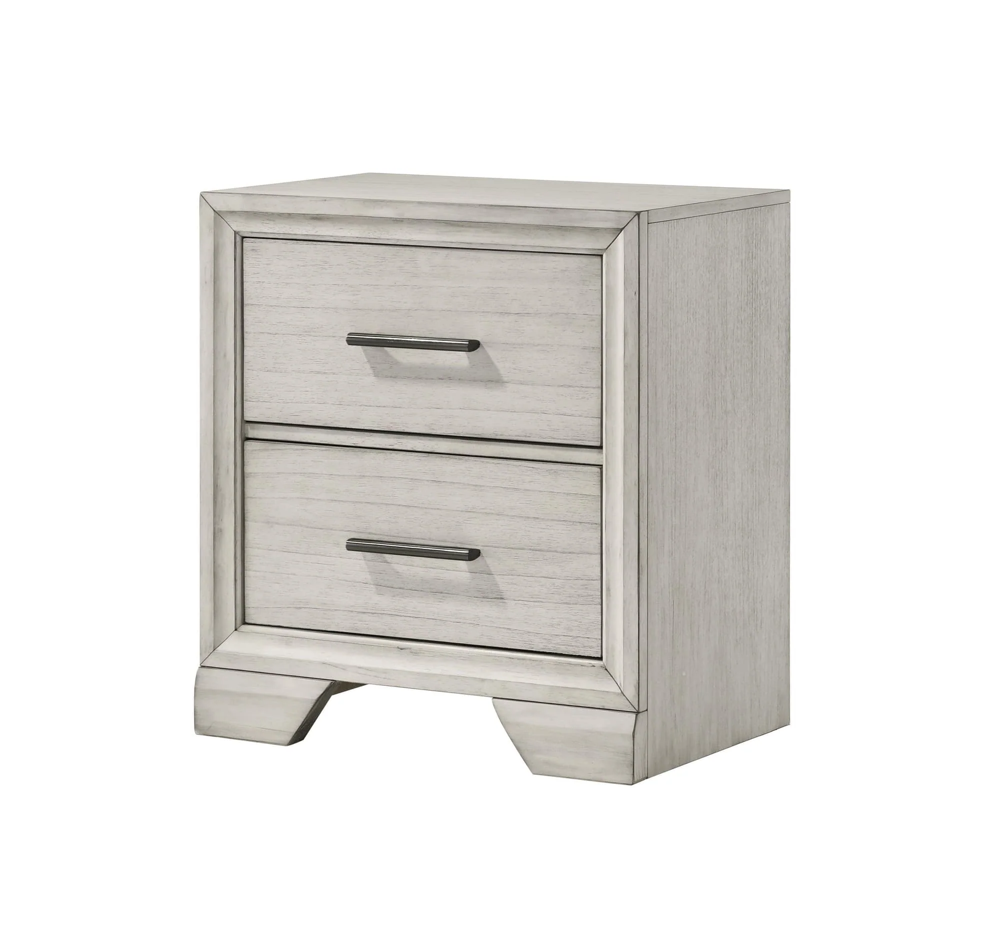 Jaymes White 2 Drawers Nightstand - Image 1
