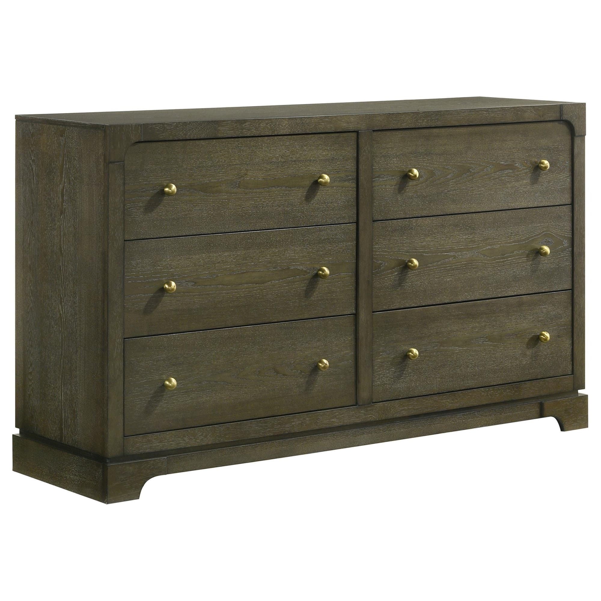 Gran Park 6 Drawer Dresser Cabinet Dark Cocoa - Image 1