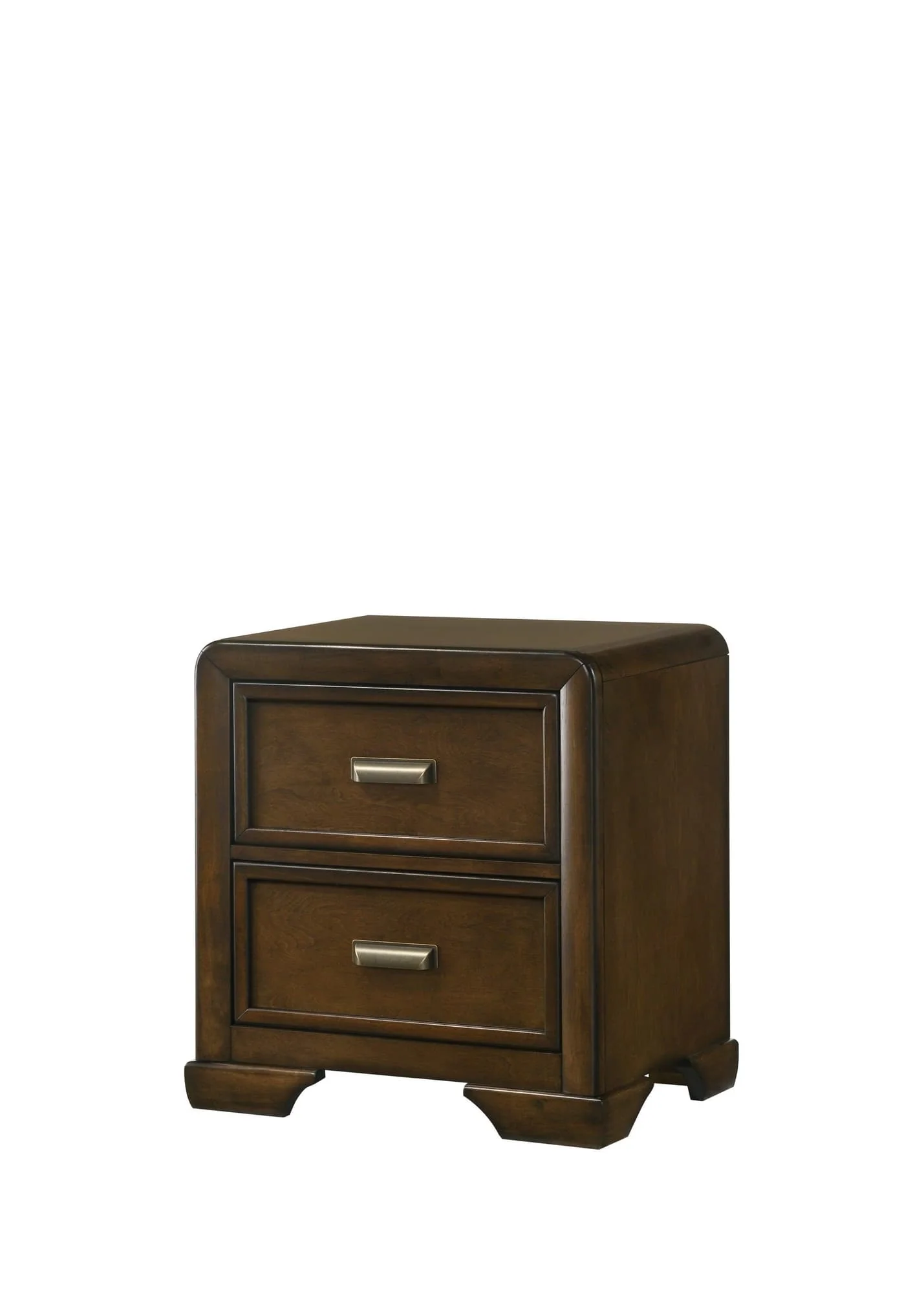 Coffield Brown 2 Drawers Nightstand - Image 1