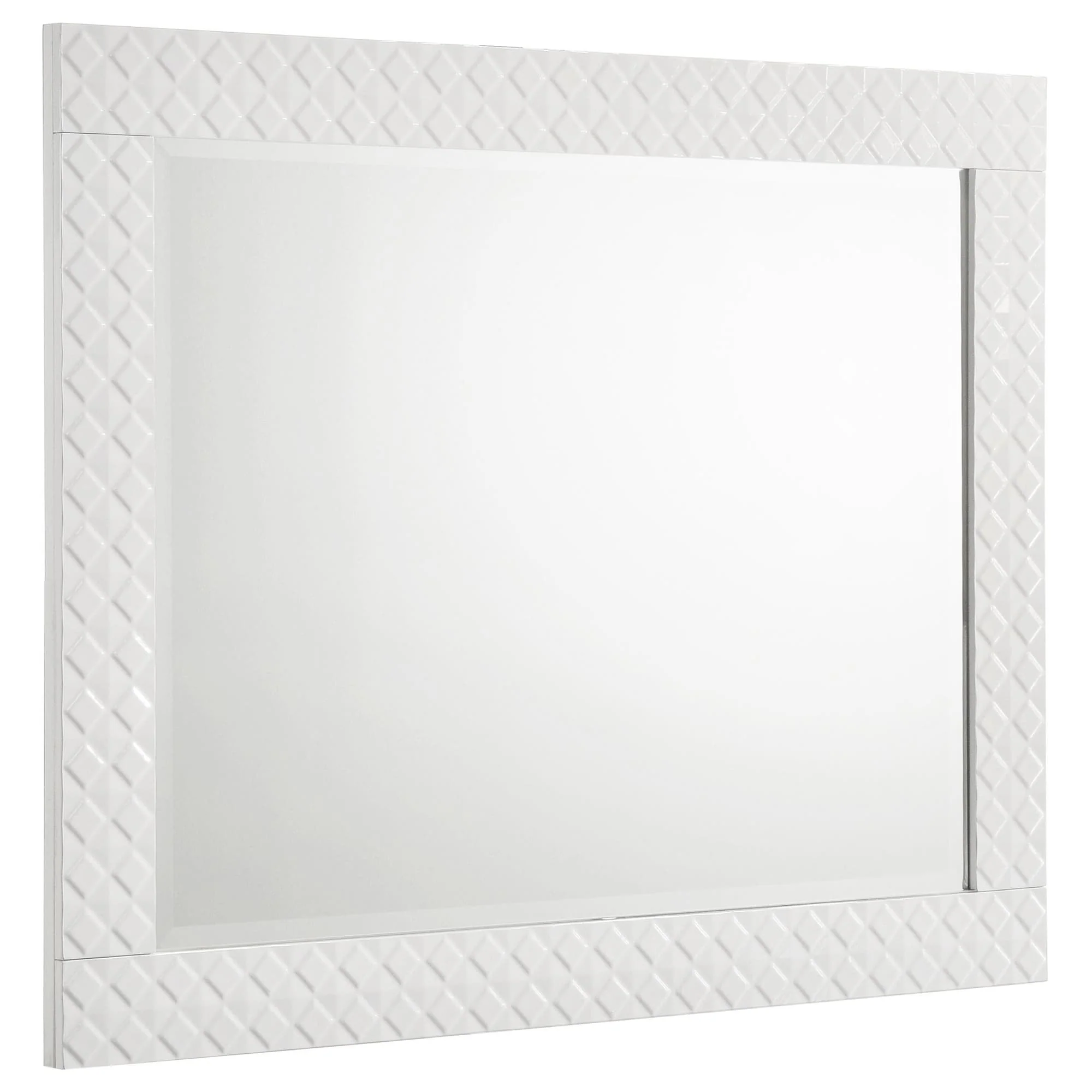 Ives Dresser Mirror White High Gloss - Image 1