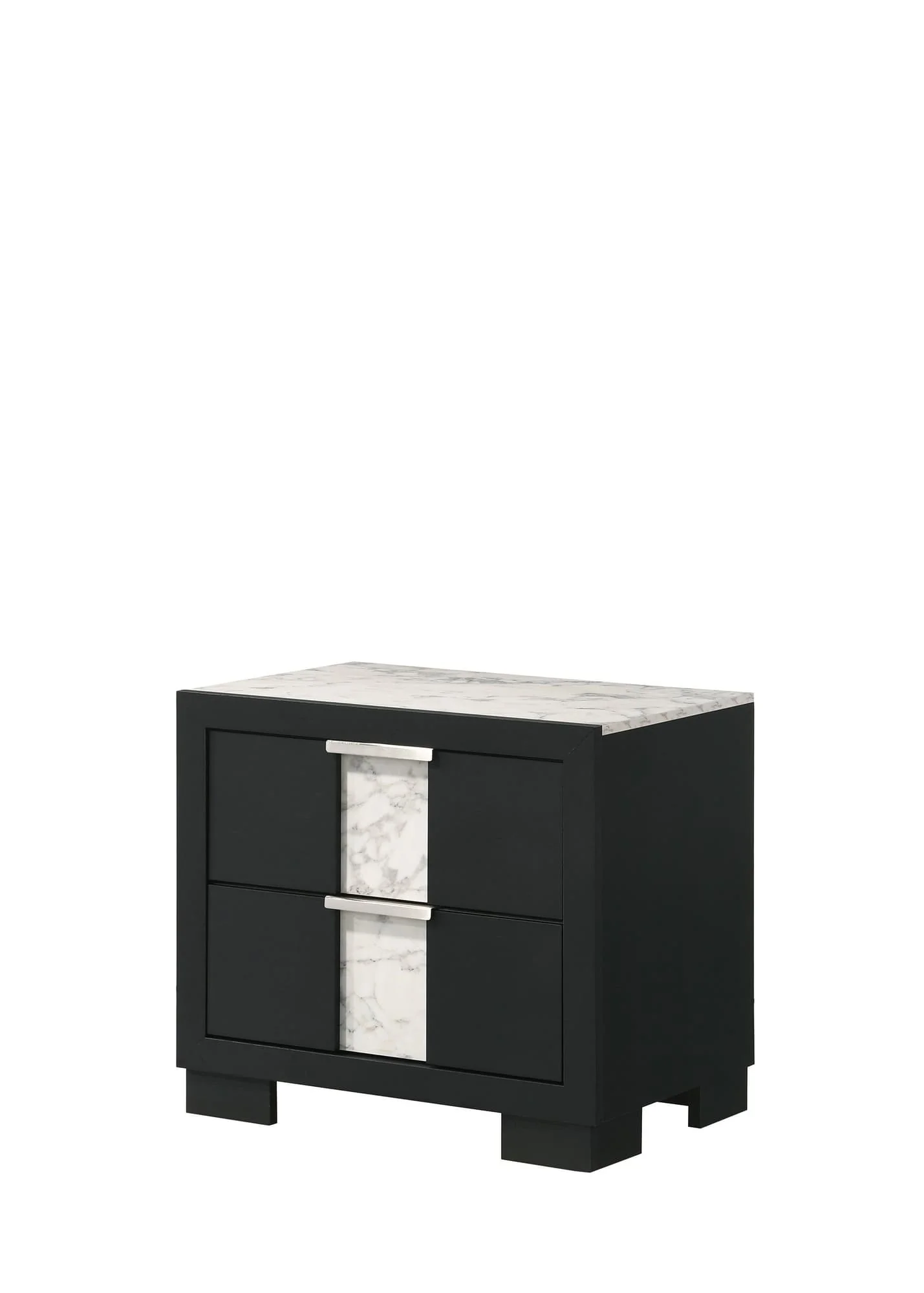 Rangley Black 2 Drawers Nightstand - Image 1