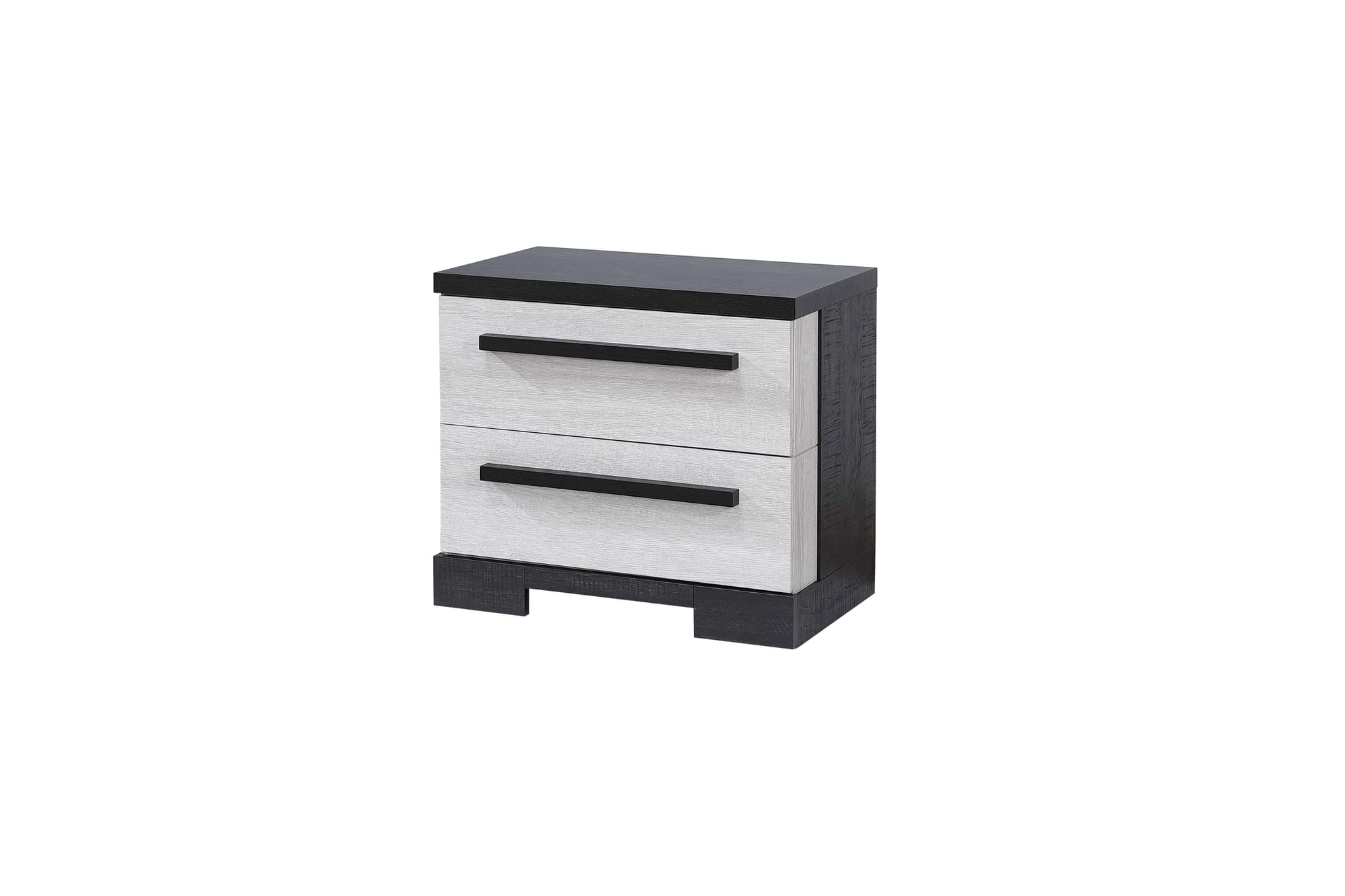 Remington Chalk Ebony 2 Drawers Nightstand - Image 1