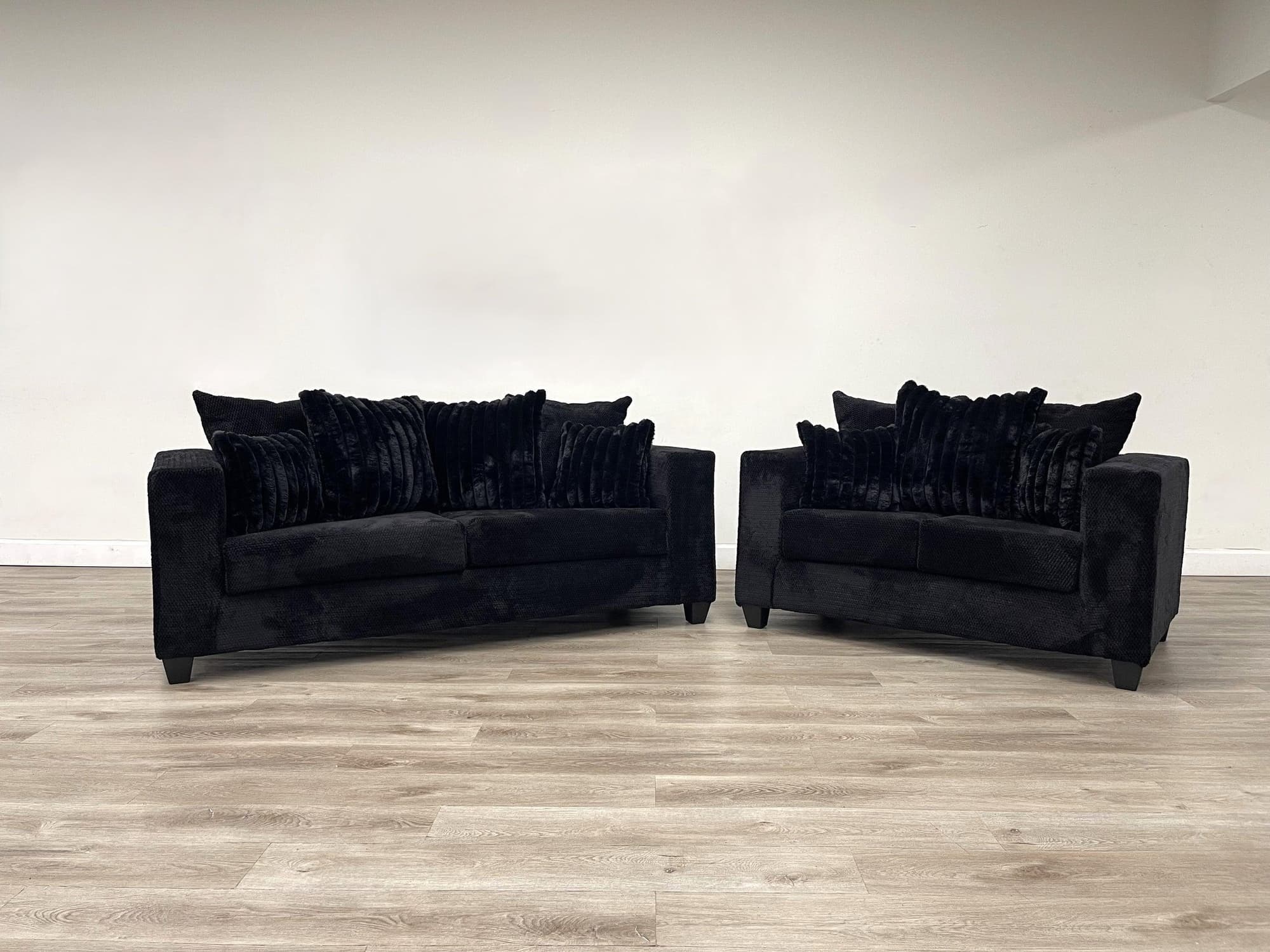 Kaf Black 2-Piece Living Room Set - Image 1