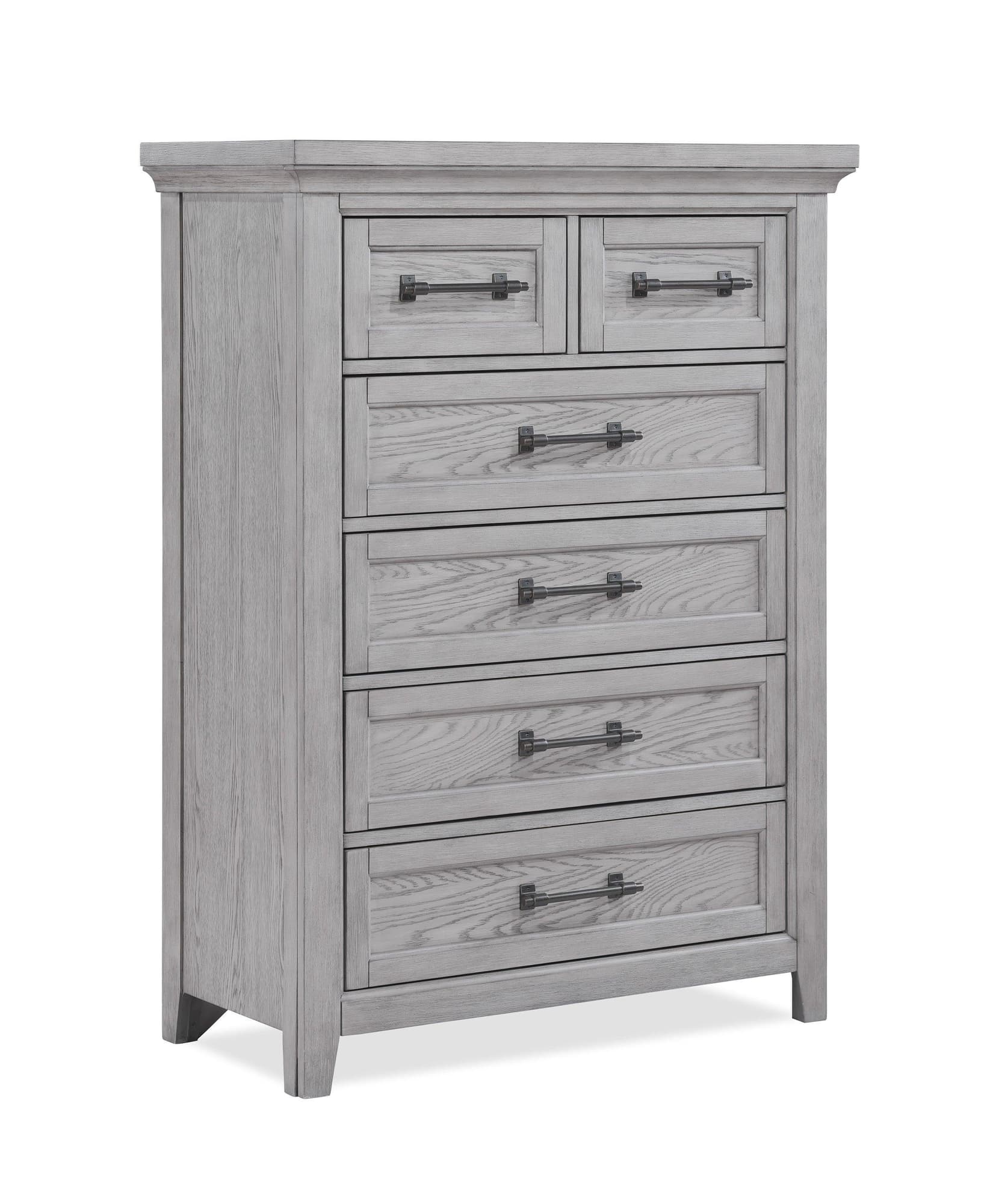 Beckett Gray 5 Drawers Chest - Image 1