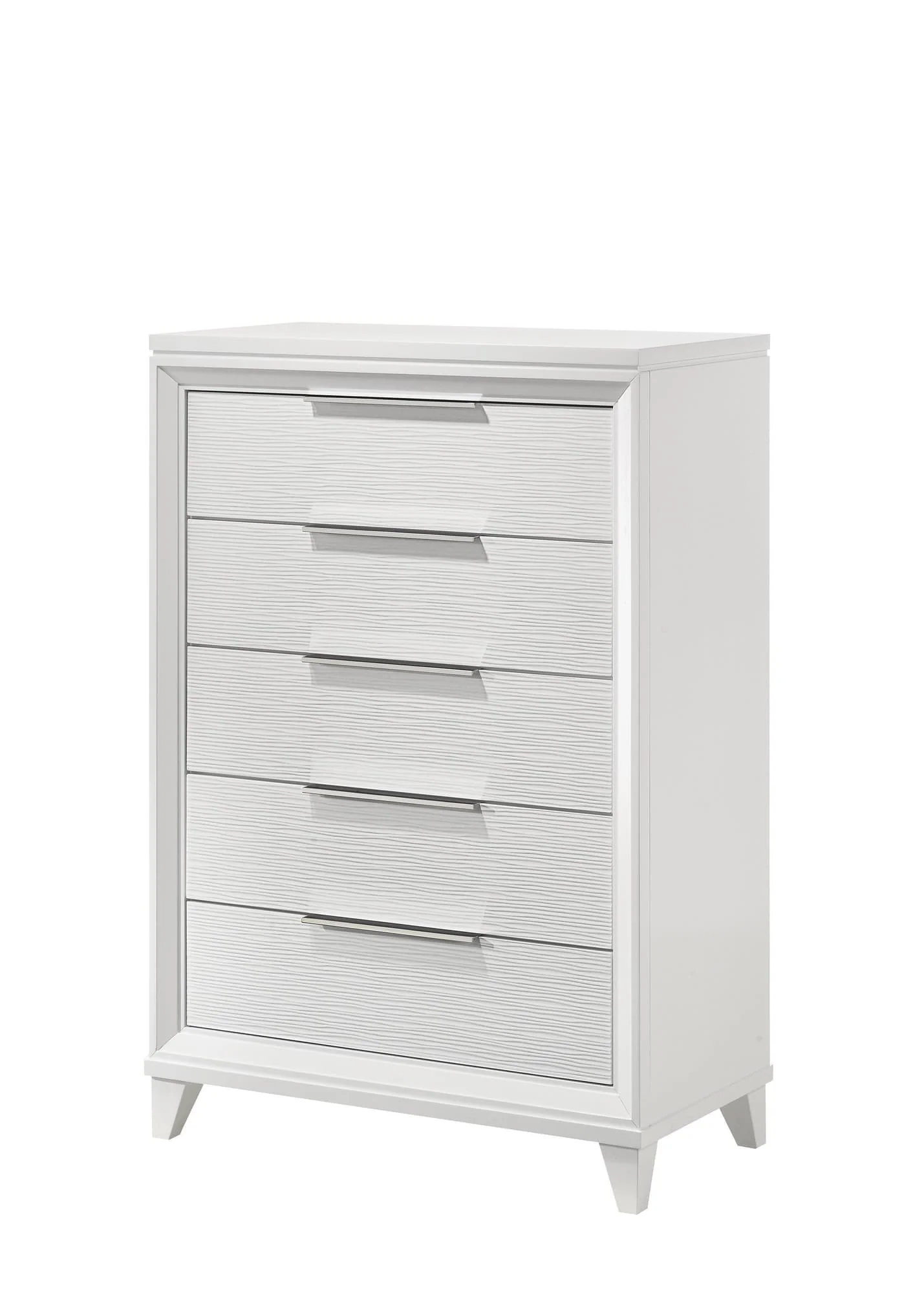 Cressida White 5 Drawers Chest - Image 1