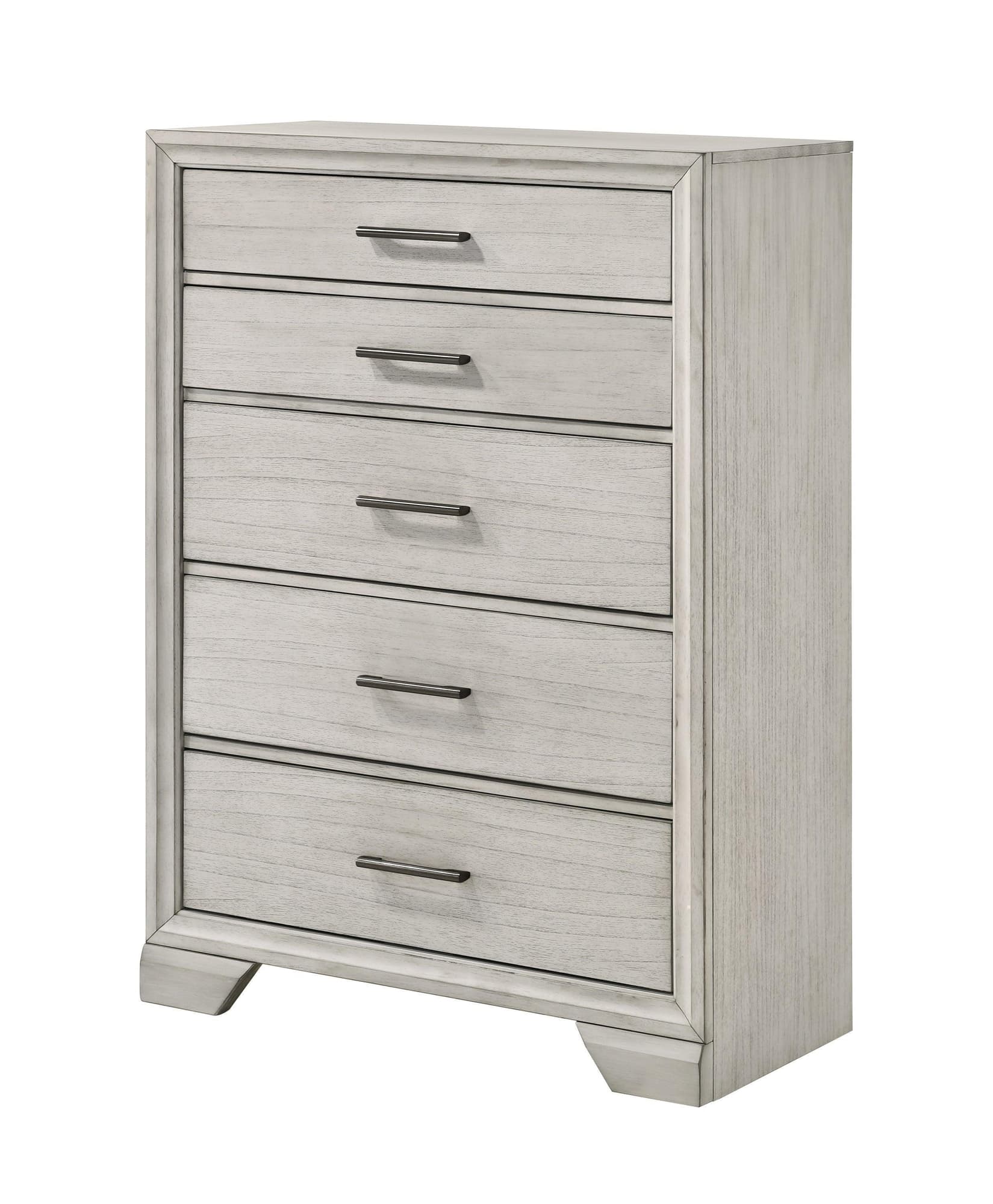 Jaymes White 5 Drawers Chest - Image 1