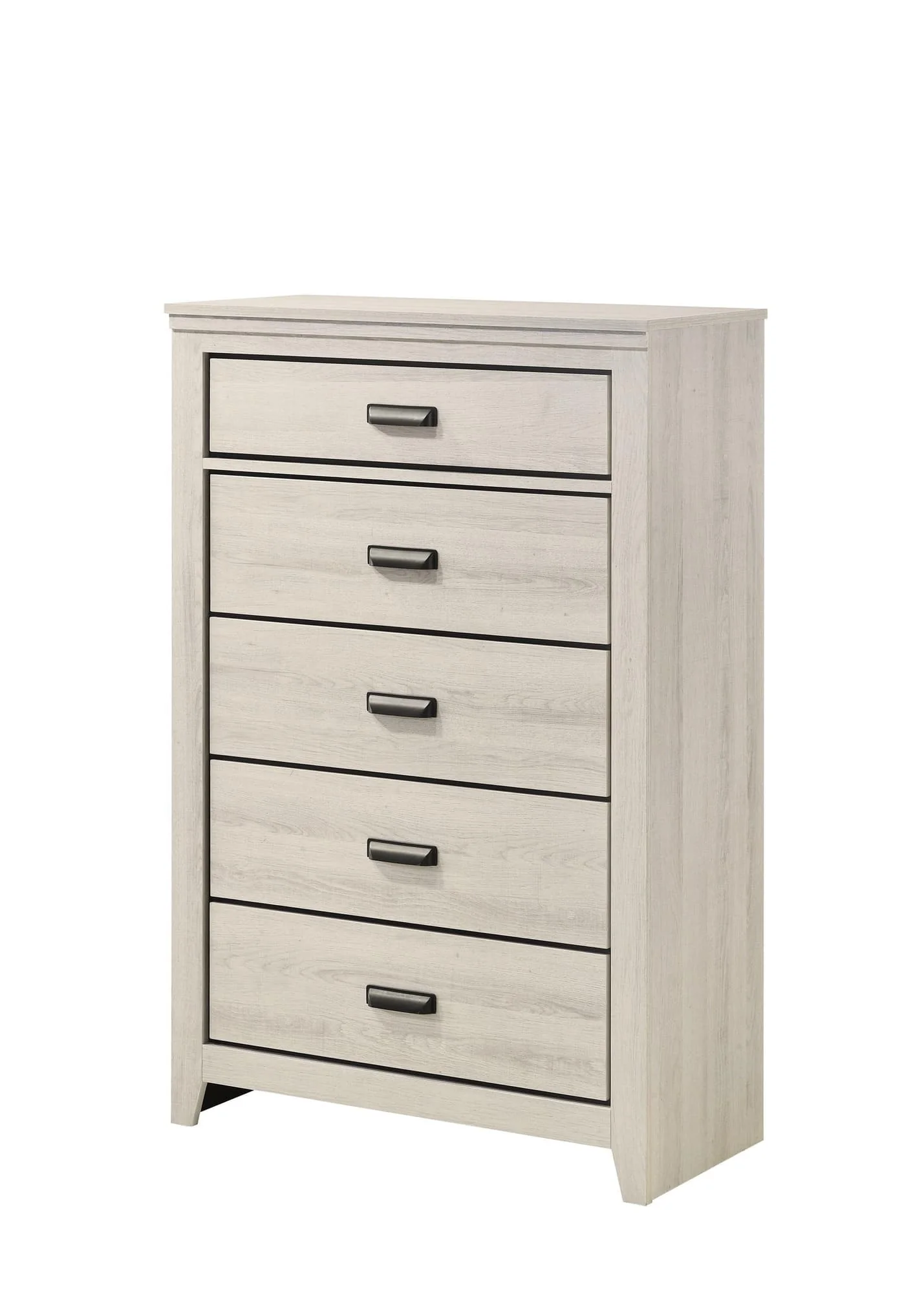 Carter White 5 Drawers Chest - Image 1
