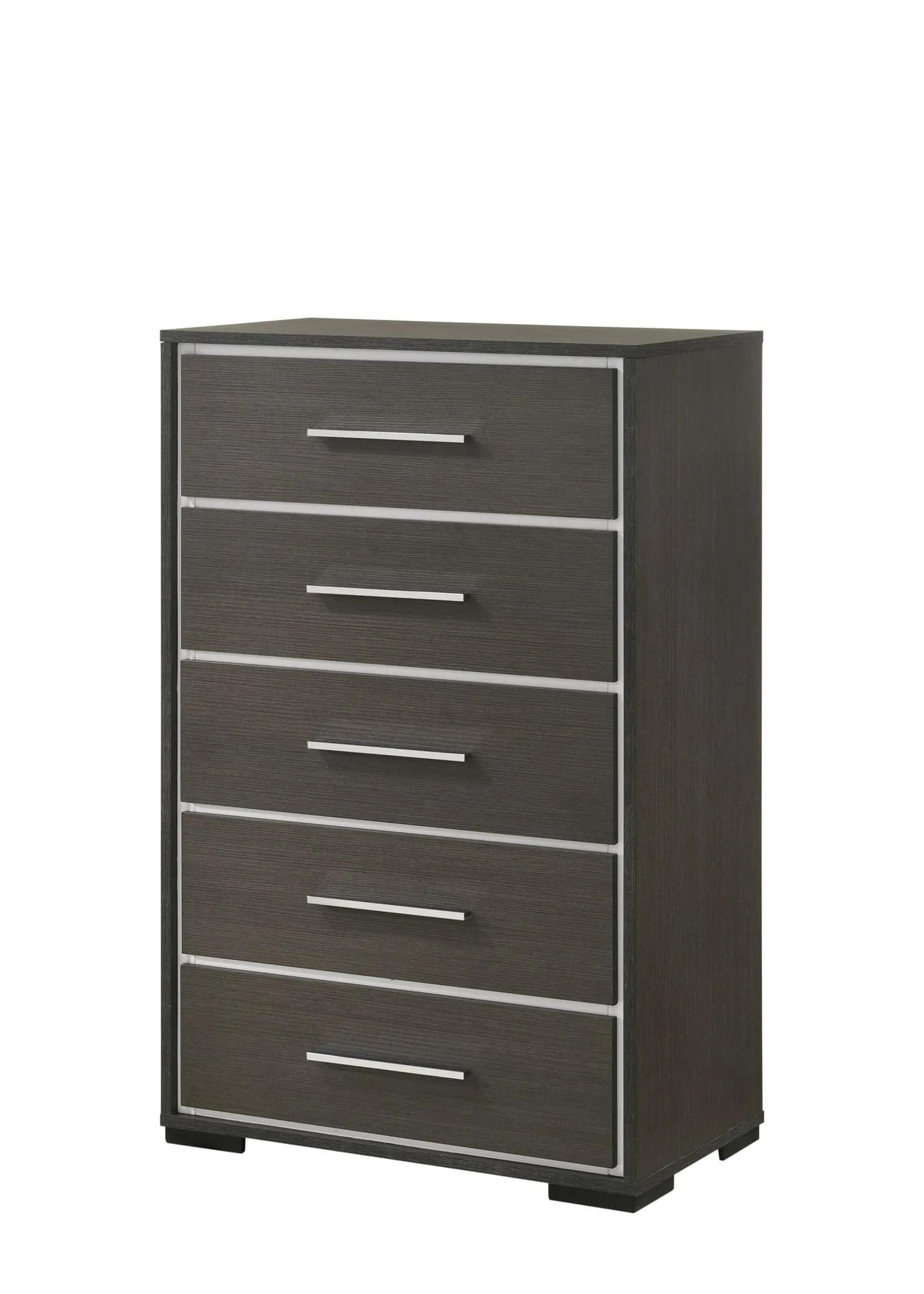 Sharpe Gray White 5 Drawers Chest - Image 1