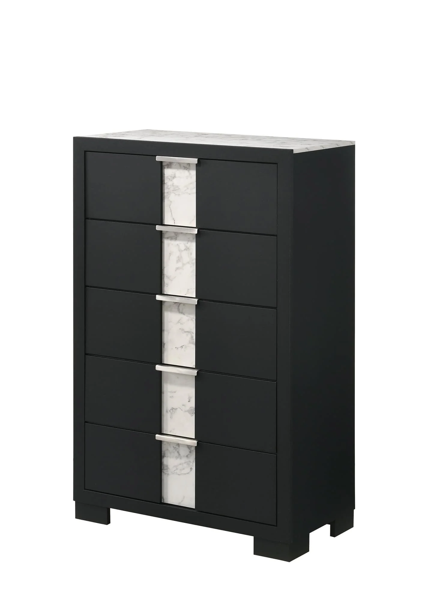 Rangley Black 5 Drawers Chest - Image 1