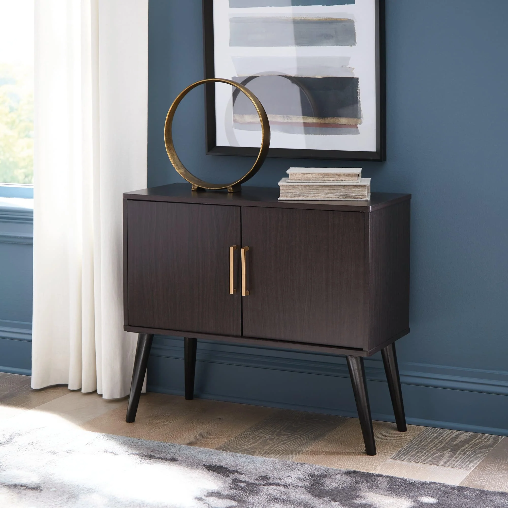Orinfield Dark Brown Accent Cabinet - Image 1