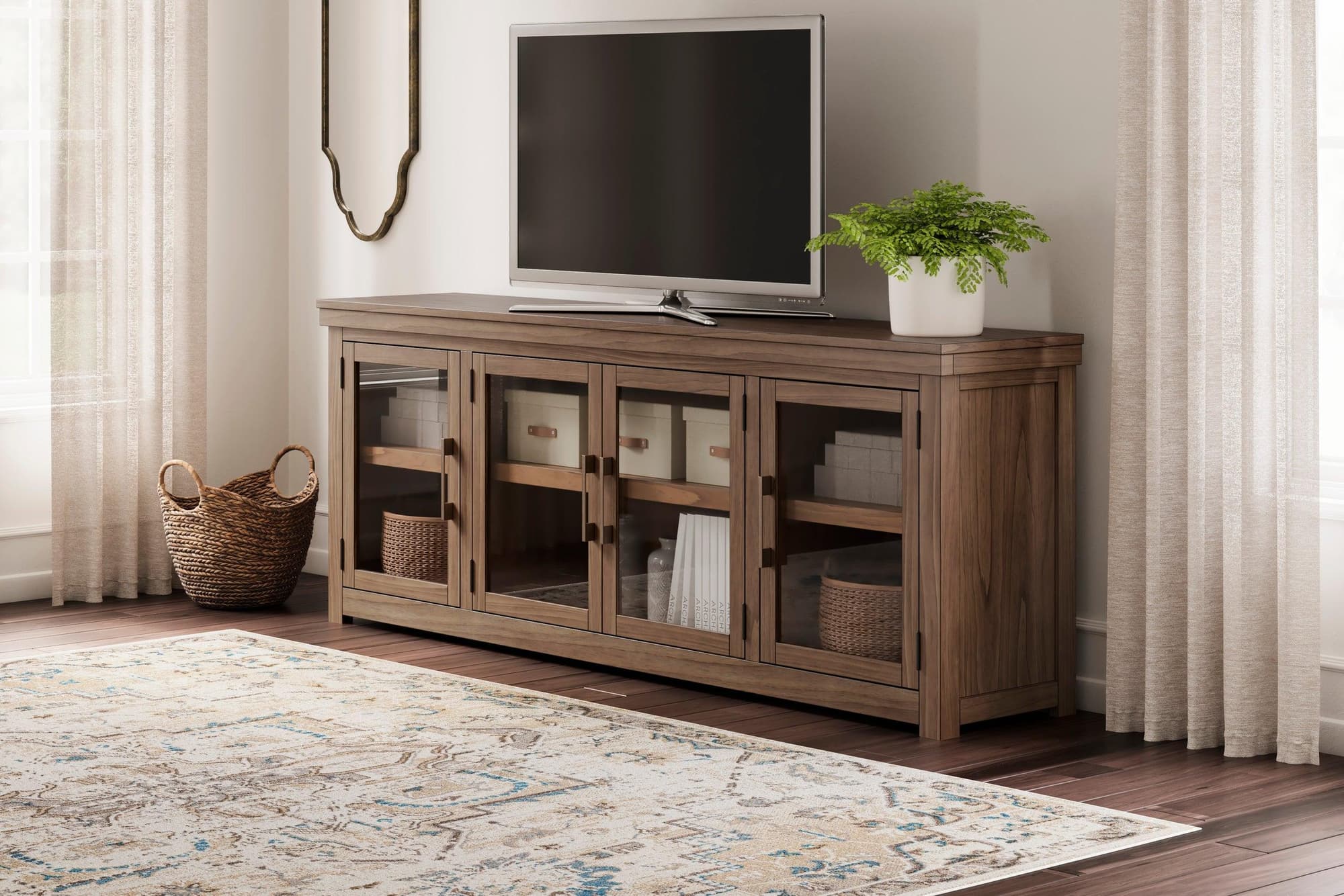 W738-78 TV Stand 85"L - Image 1