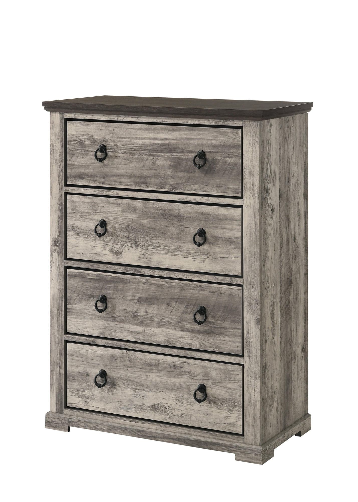 Ella mae Gray 5 Drawers Chest - Image 1
