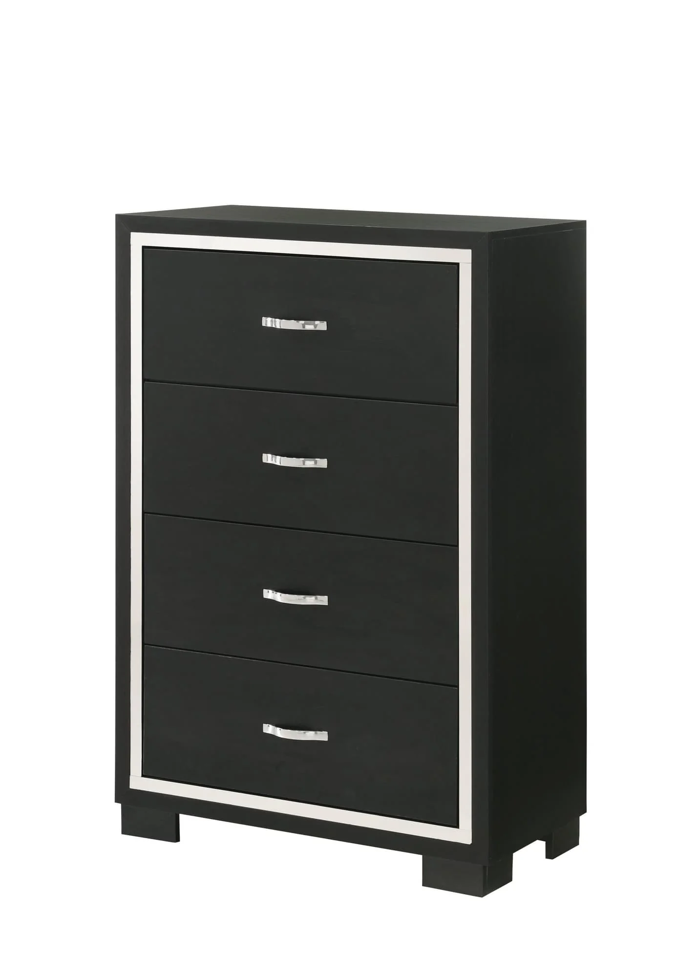 Gennro Black 5 Drawers Chest - Image 1