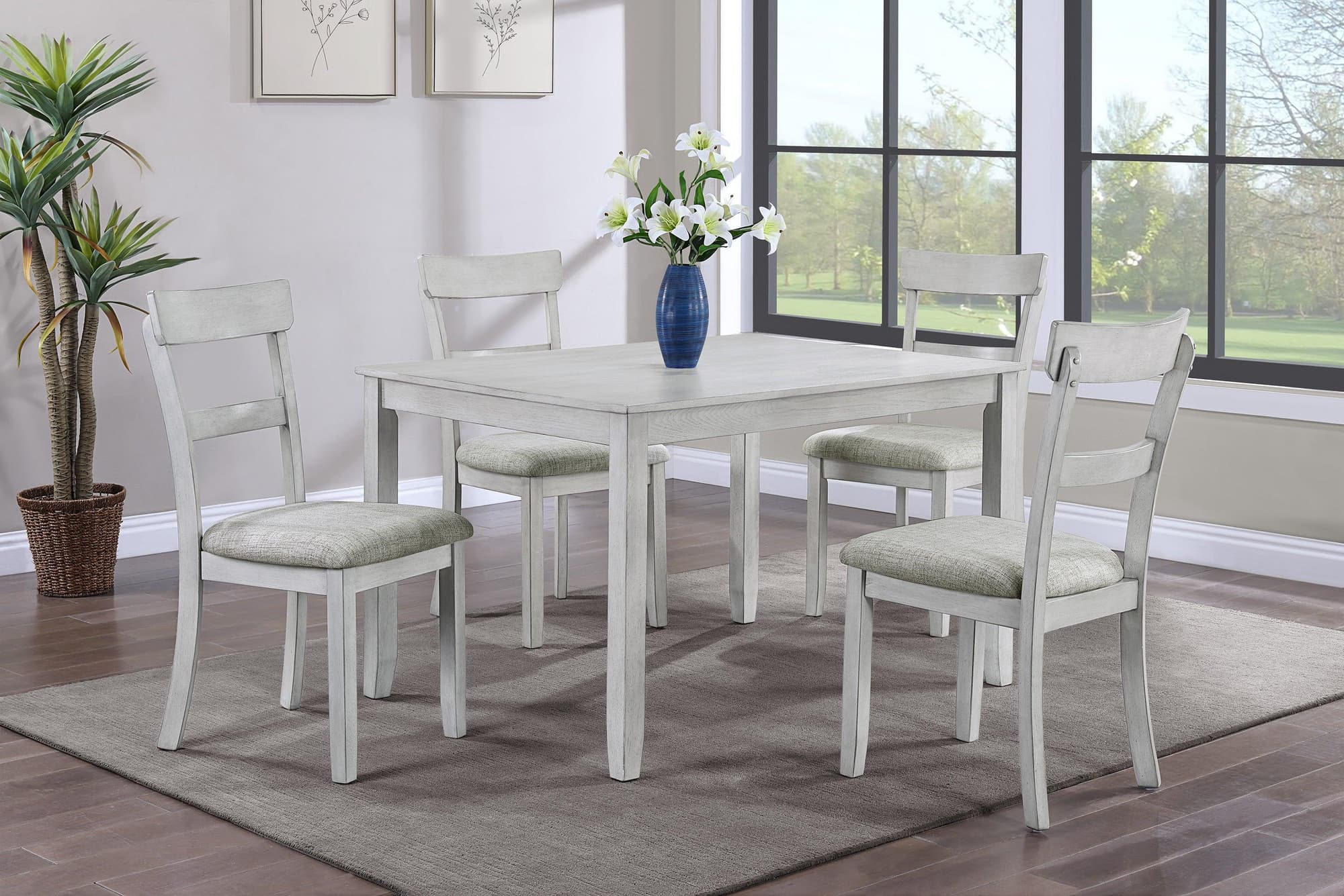 Henderson Fabric Upholstered Dining Room Set - Image 1