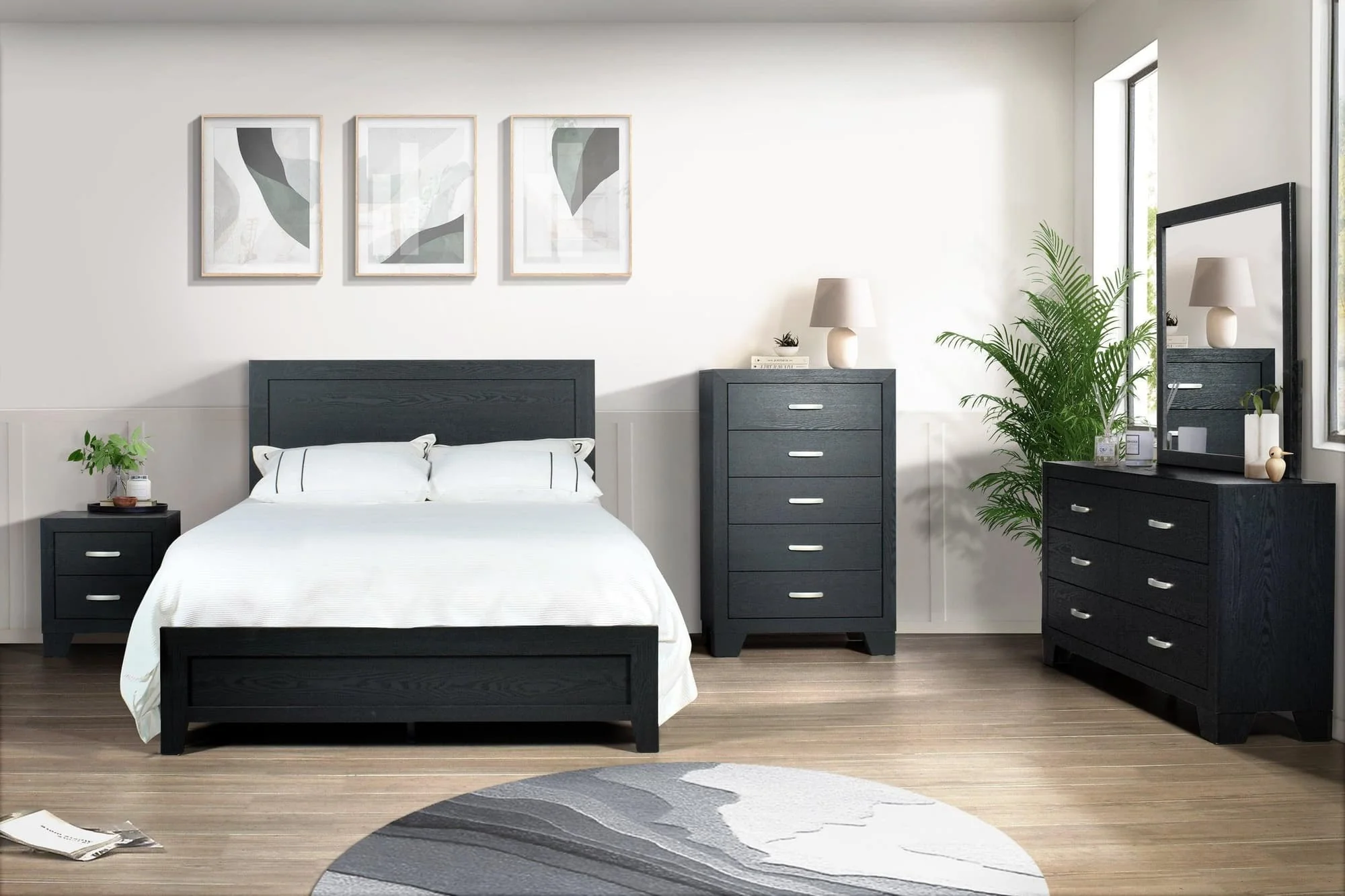 Bingo Black Nightstand - Image 1