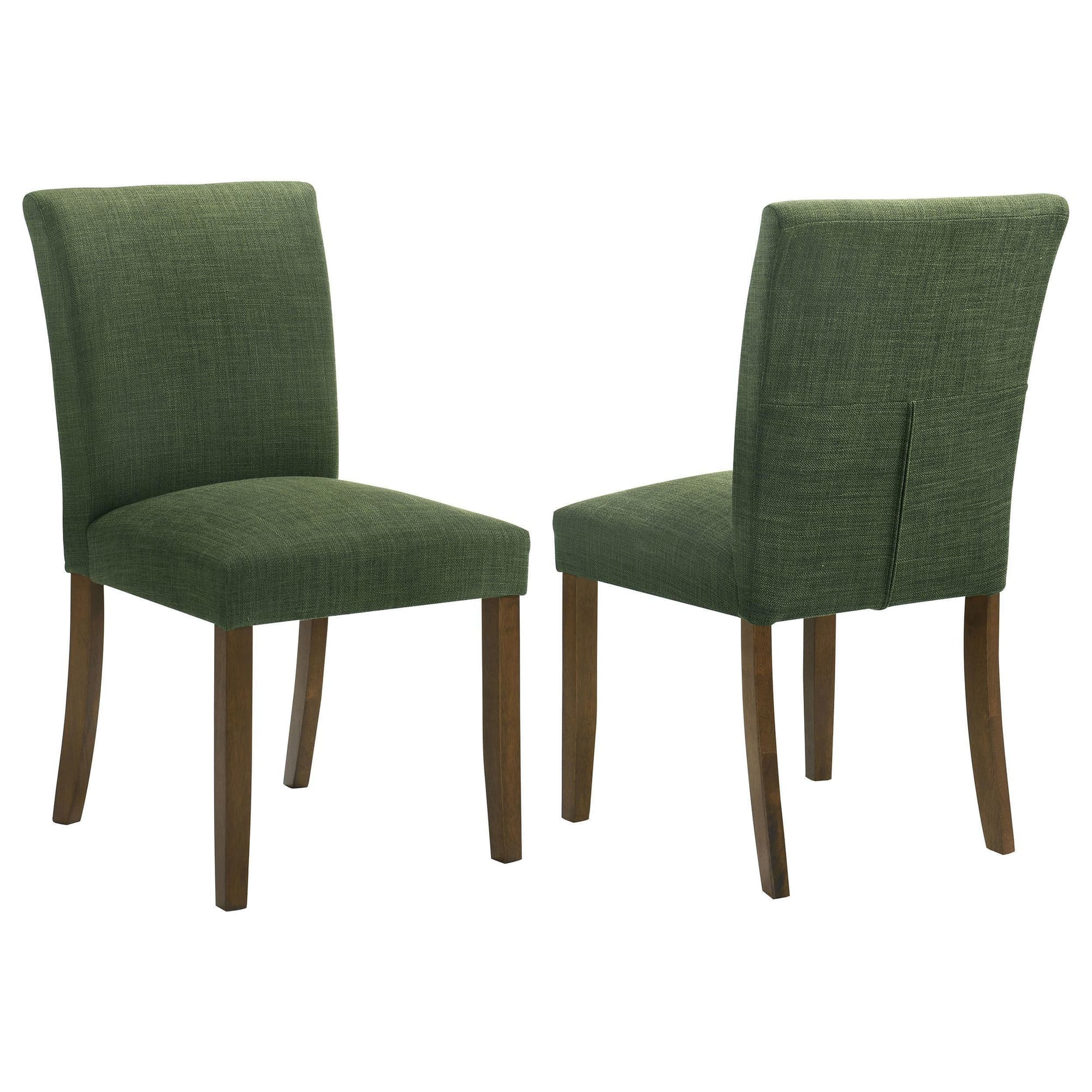 Cantley Upholstered Dining Side Chair Green (Set of 2) 106378 - Image 1