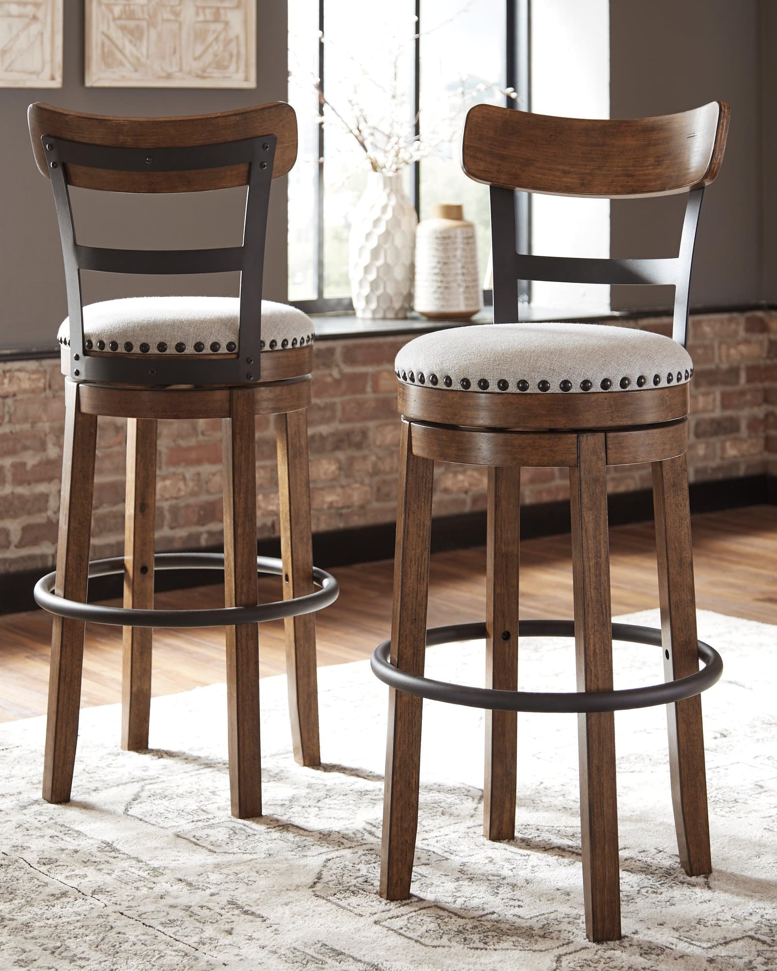 Valebeck Brown Bar Height Stool - Image 1
