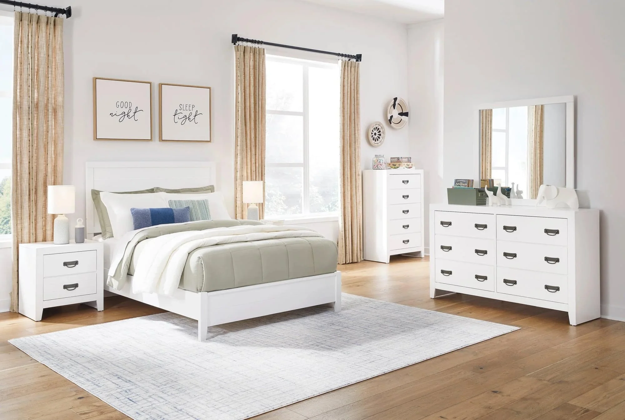 Robert White Panel Bedroom Set - Image 1