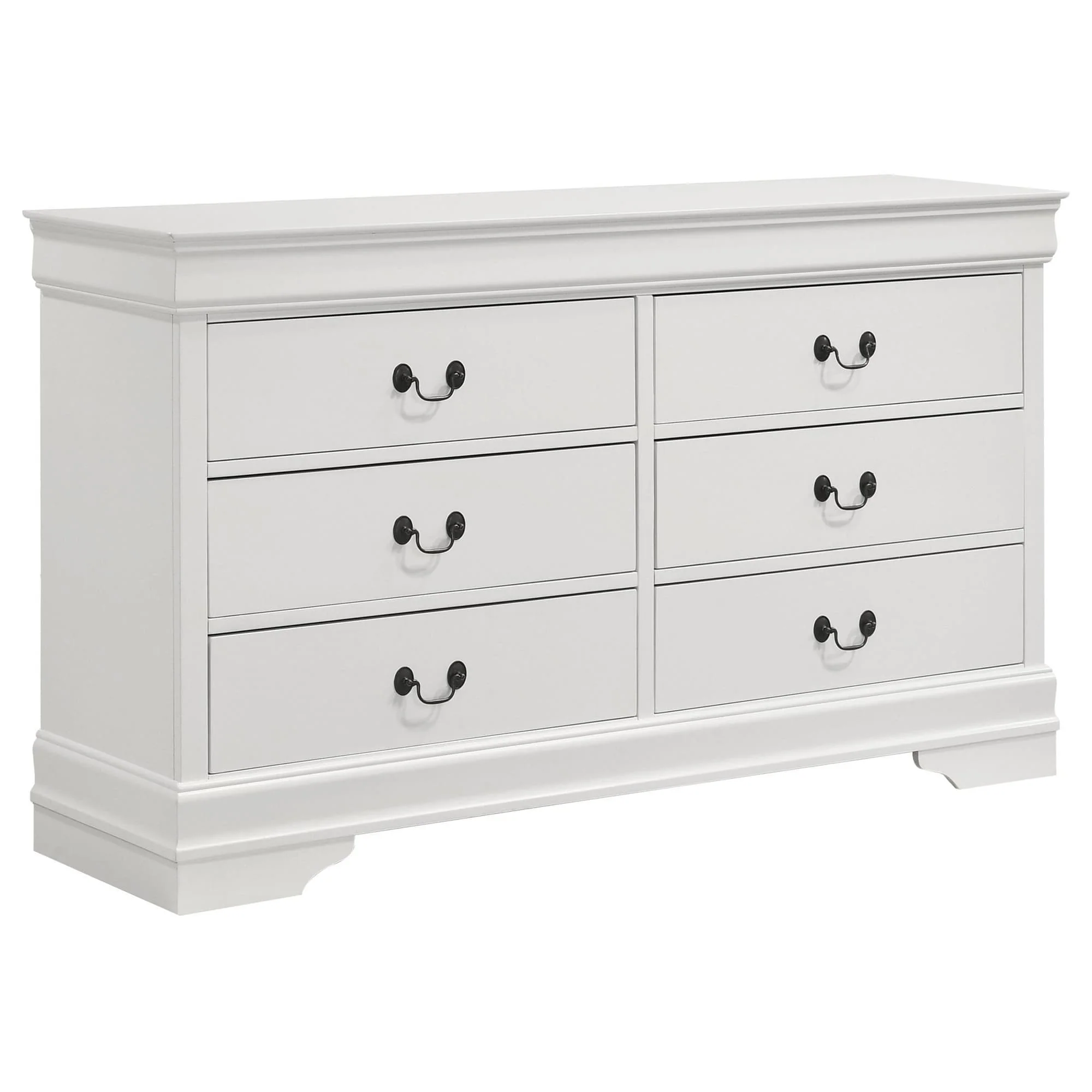 LOUIS PHILIPPE Louis Philippe 6-drawer Dresser White 202443 - Image 1