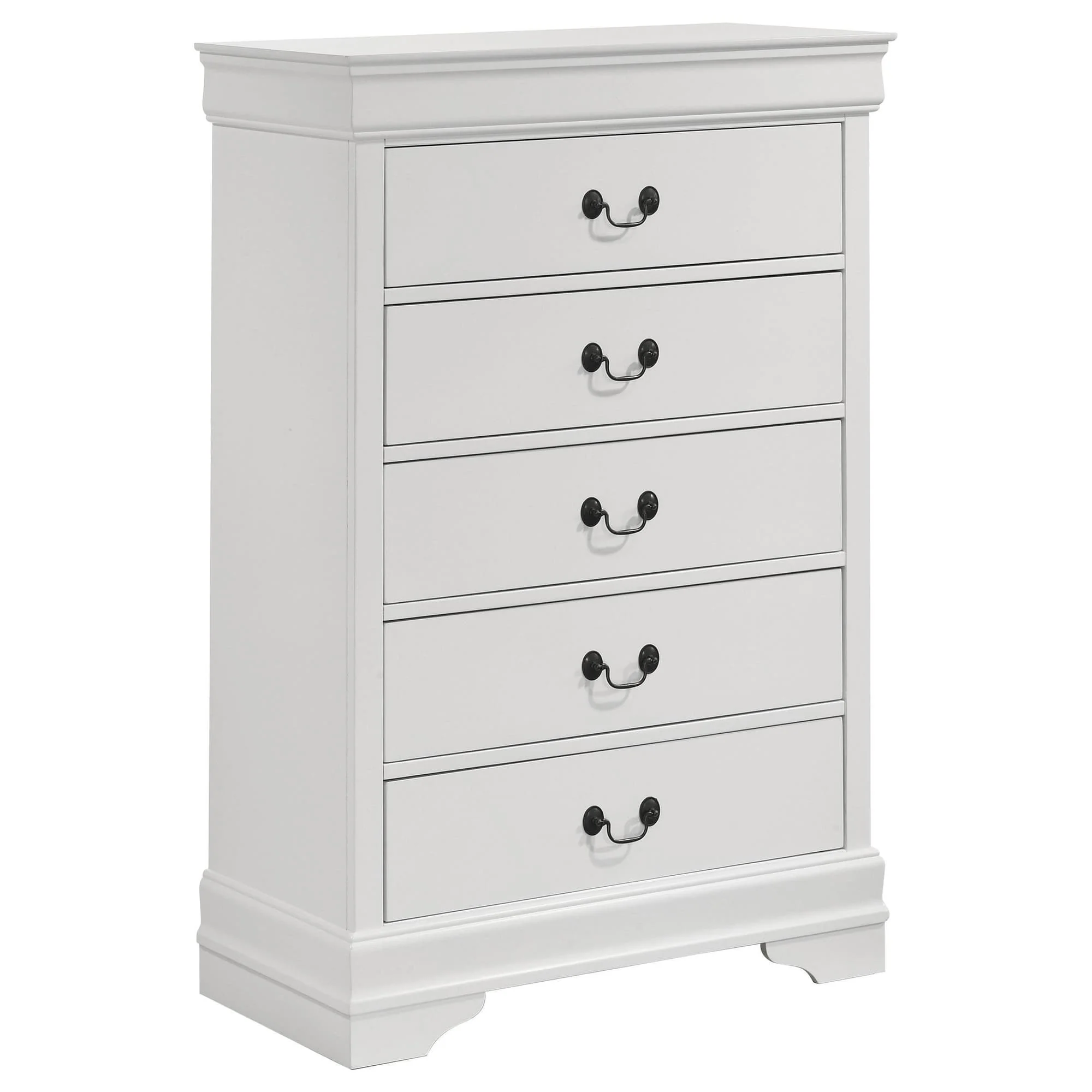 LOUIS PHILIPPE Louis Philippe 5-drawer Bedroom Chest White 202445 - Image 1