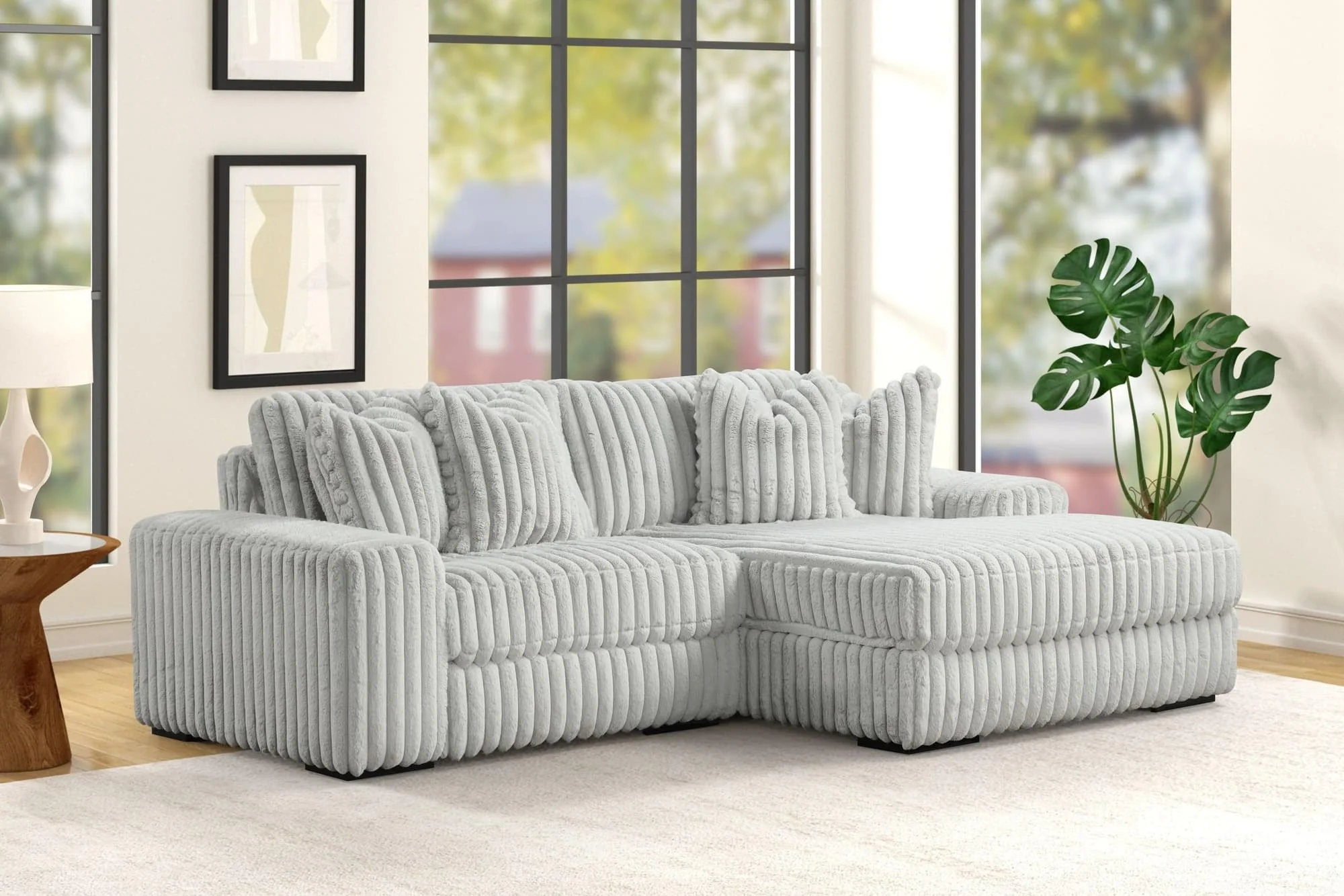 Sunday Gray 2-Piece Sectional - Image 1