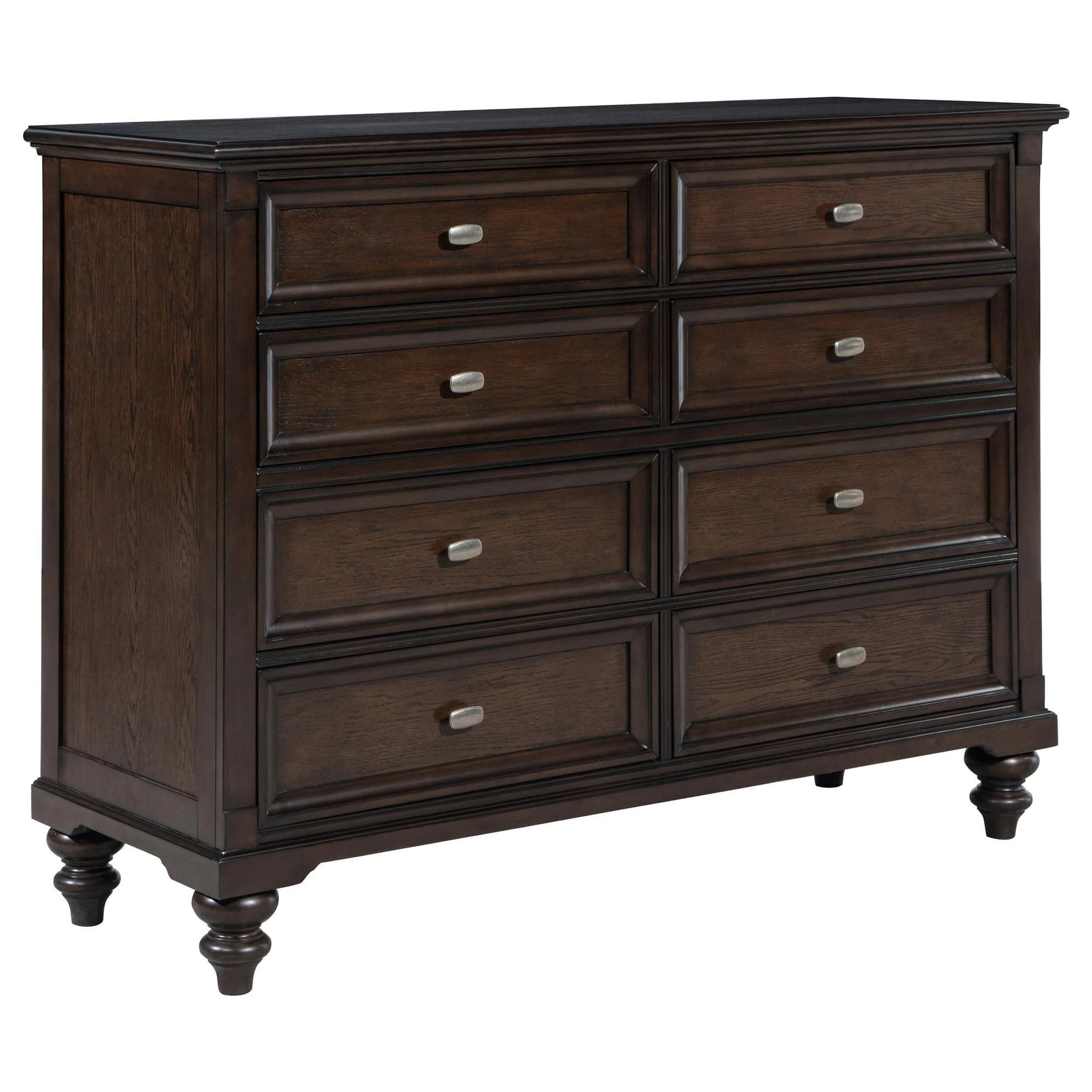 Andover 8-drawer Dresser Cabinet Dark Oak - Image 1