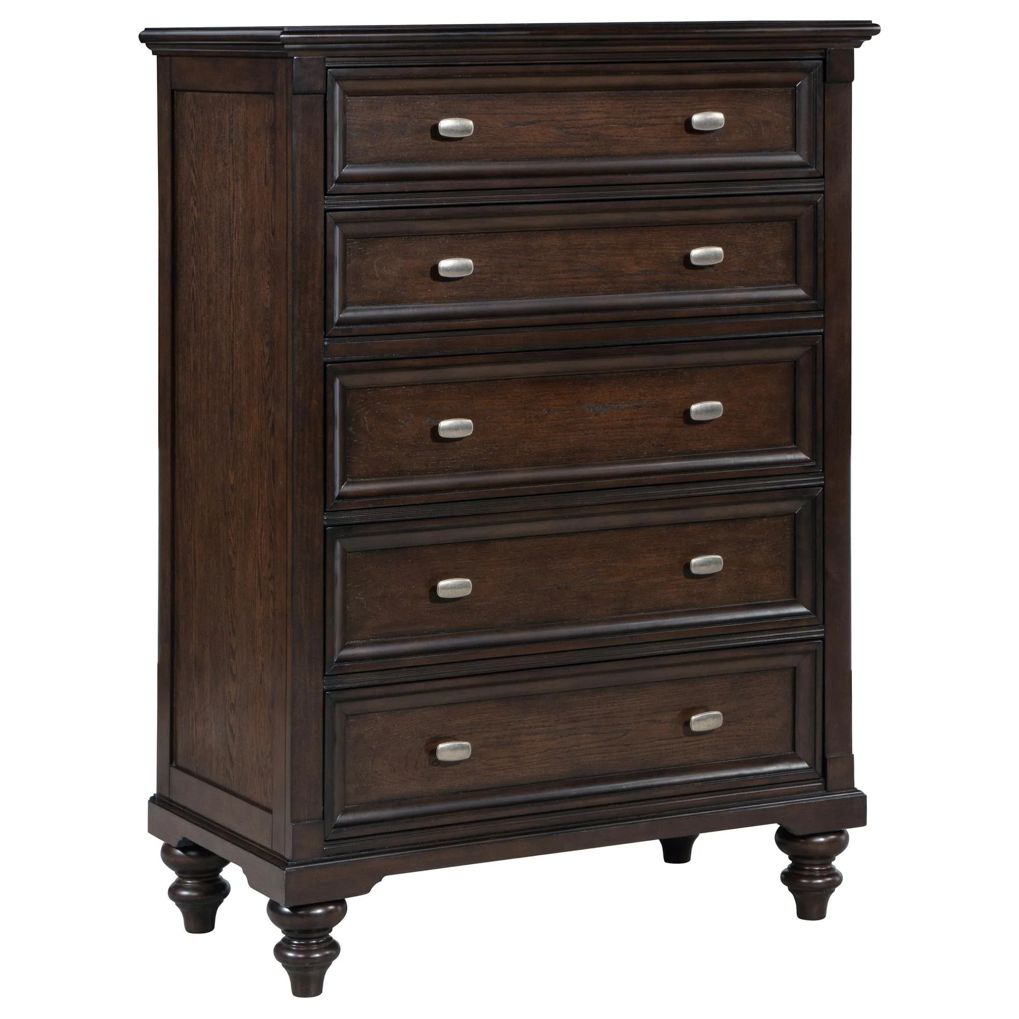 Andover 5-drawer Chest of Drawers Dark Oak - Image 1