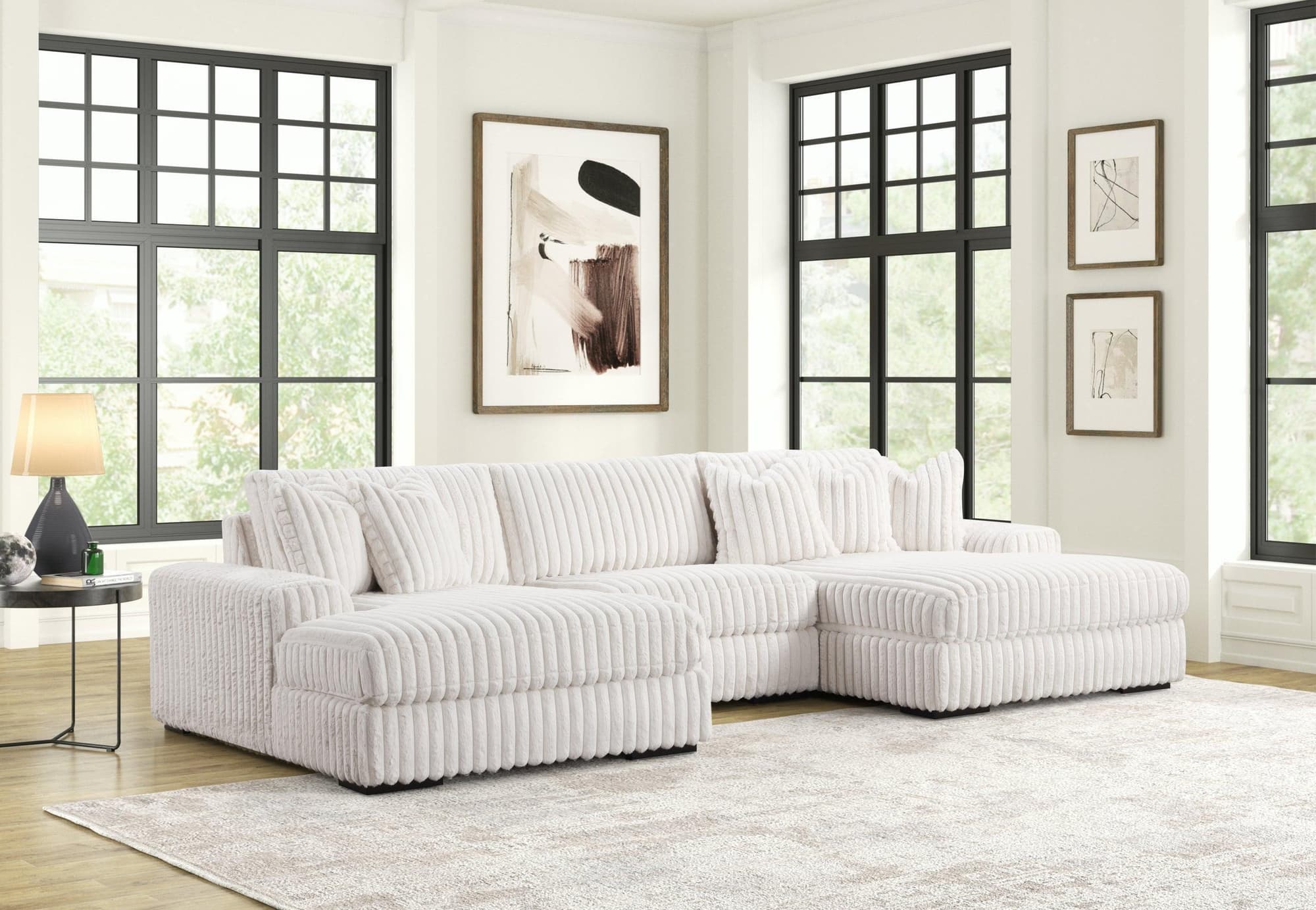 XL Sunday Beige 3-Piece Sectional - Image 1